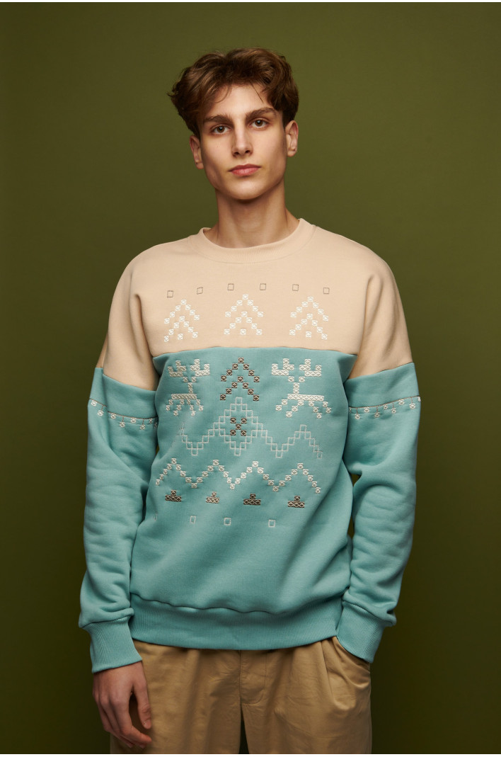 Men's blue sweatshirt December 2 | S