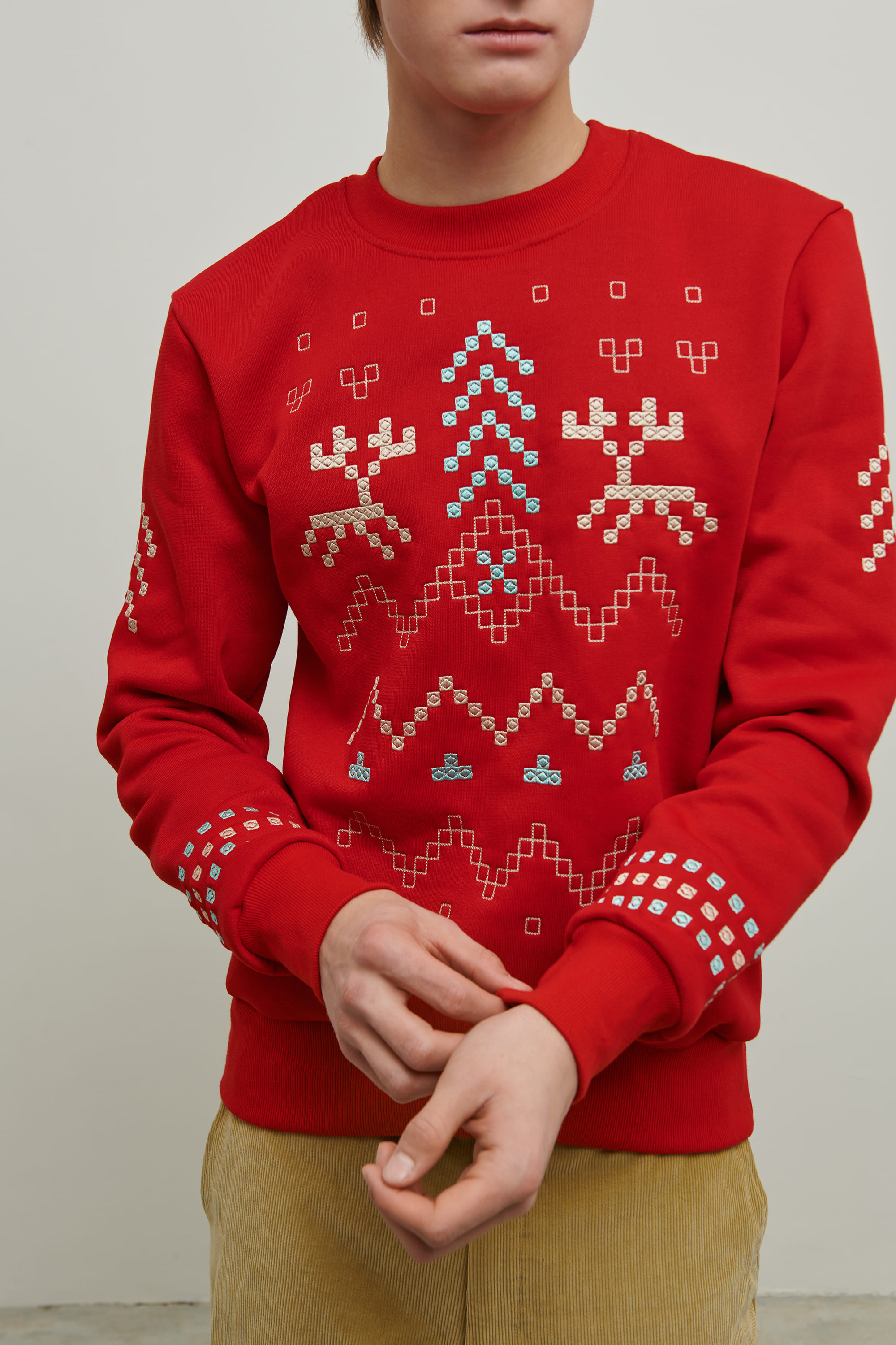 Men's red sweatshirt December 4