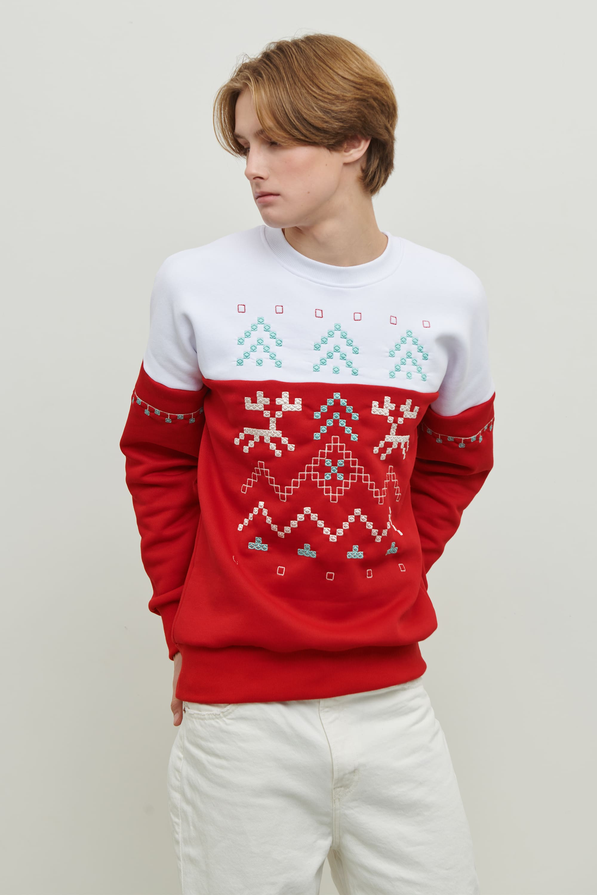 Men's embroidered sweatshirt December 6