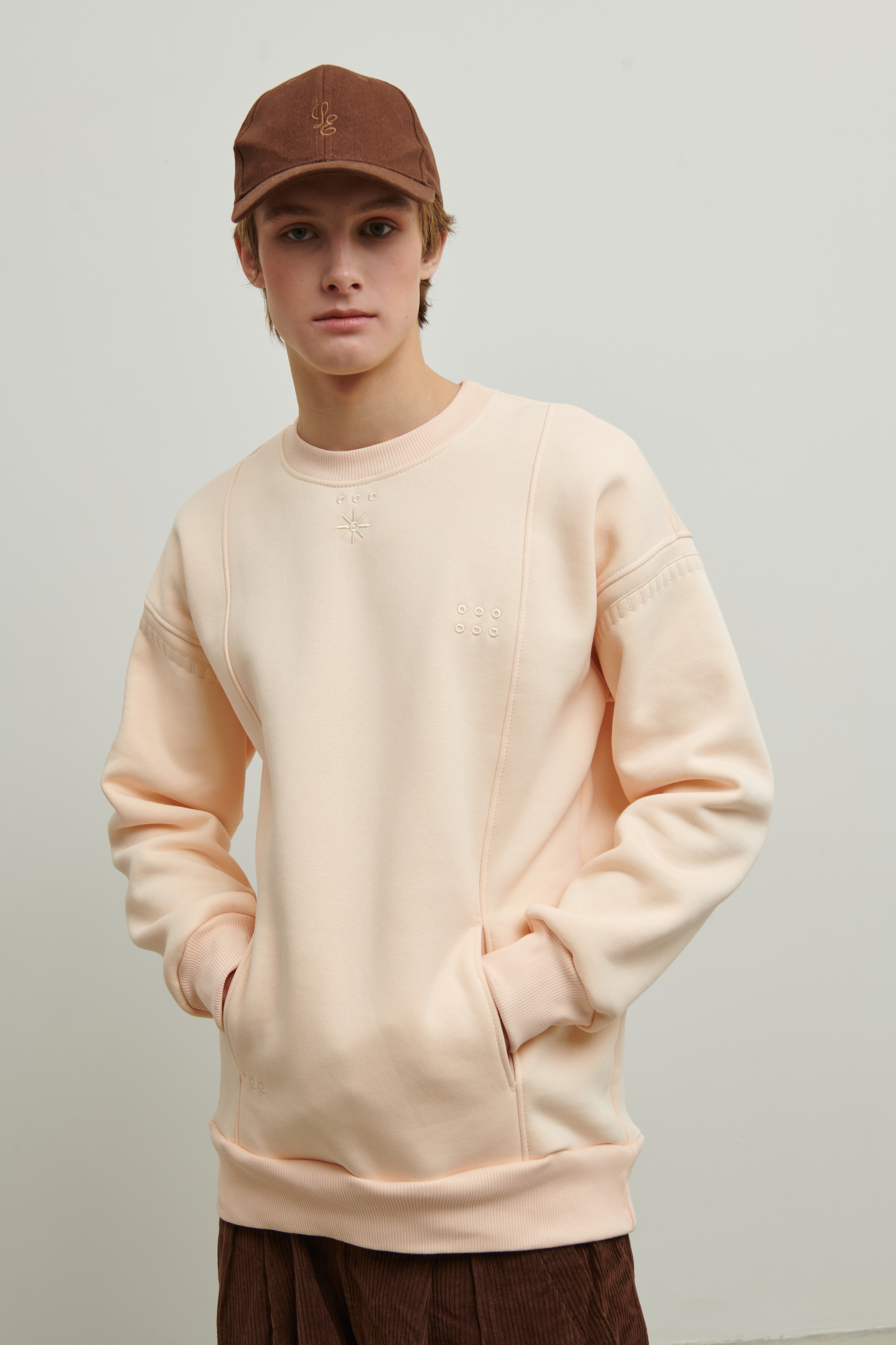 Men's beige sweatshirt Star | S