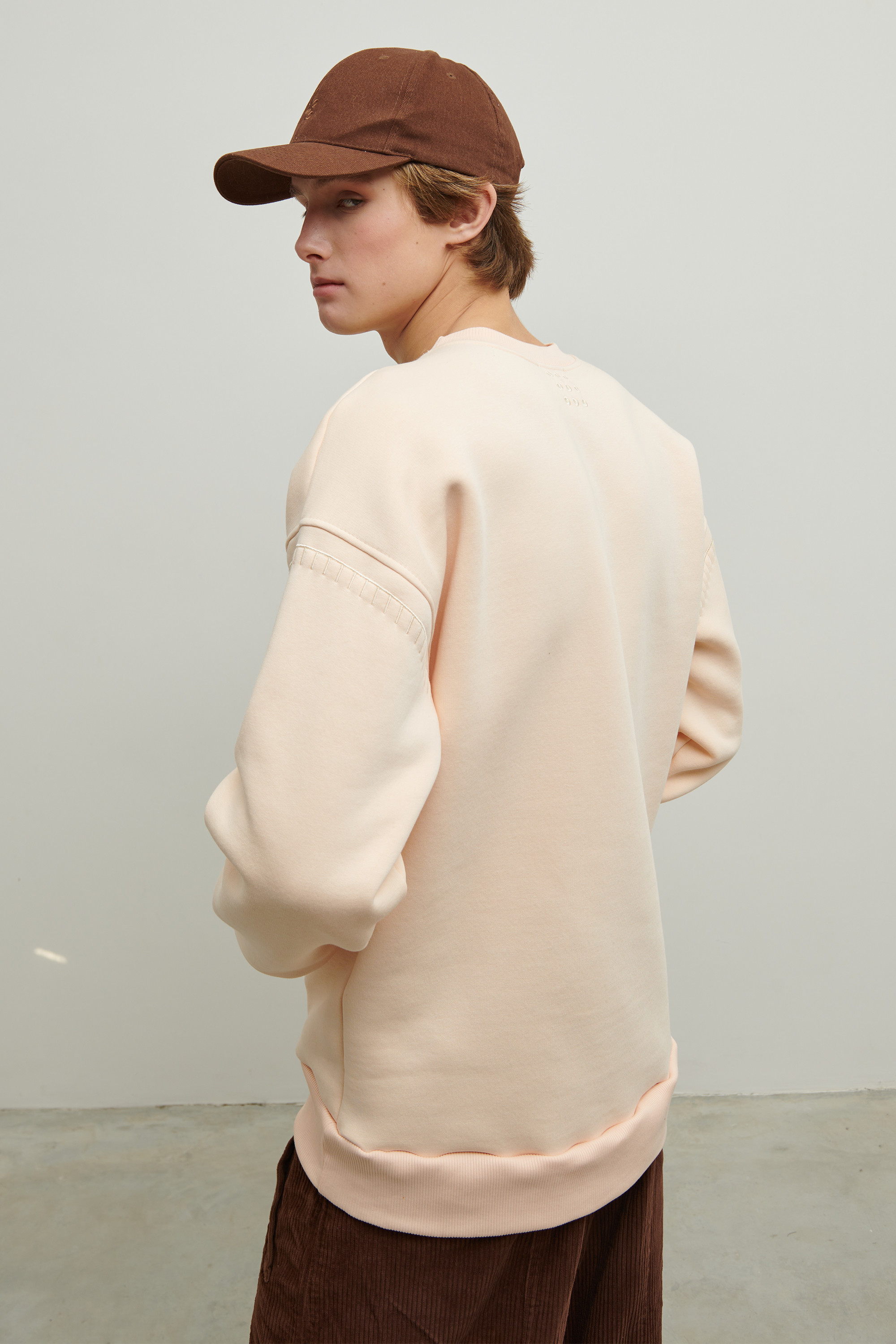 Men's beige sweatshirt Star