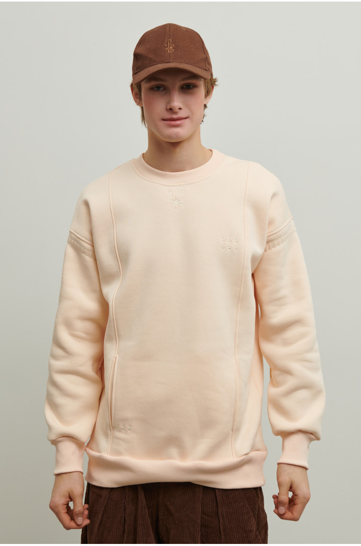 Men's beige sweatshirt Star | S