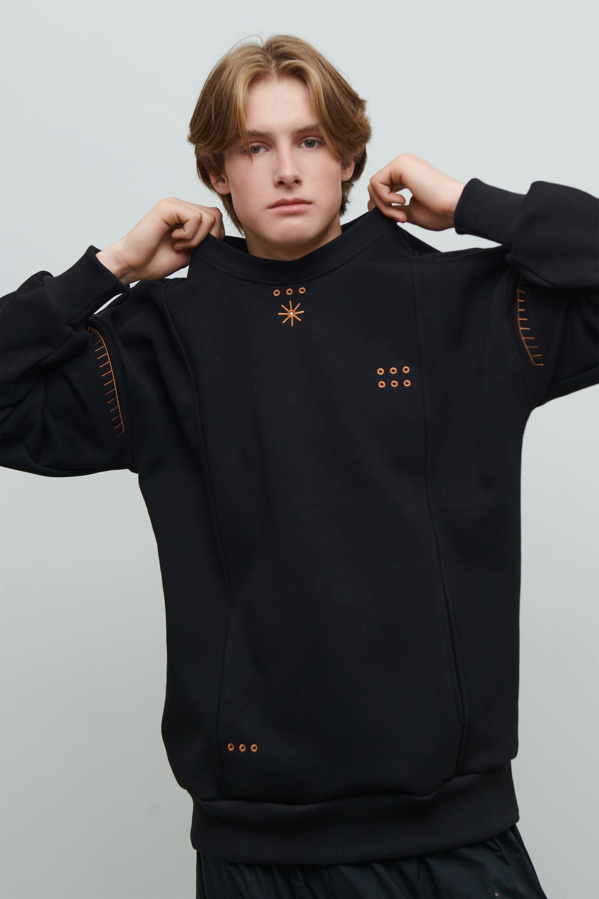 Men's black sweatshirt Star | S