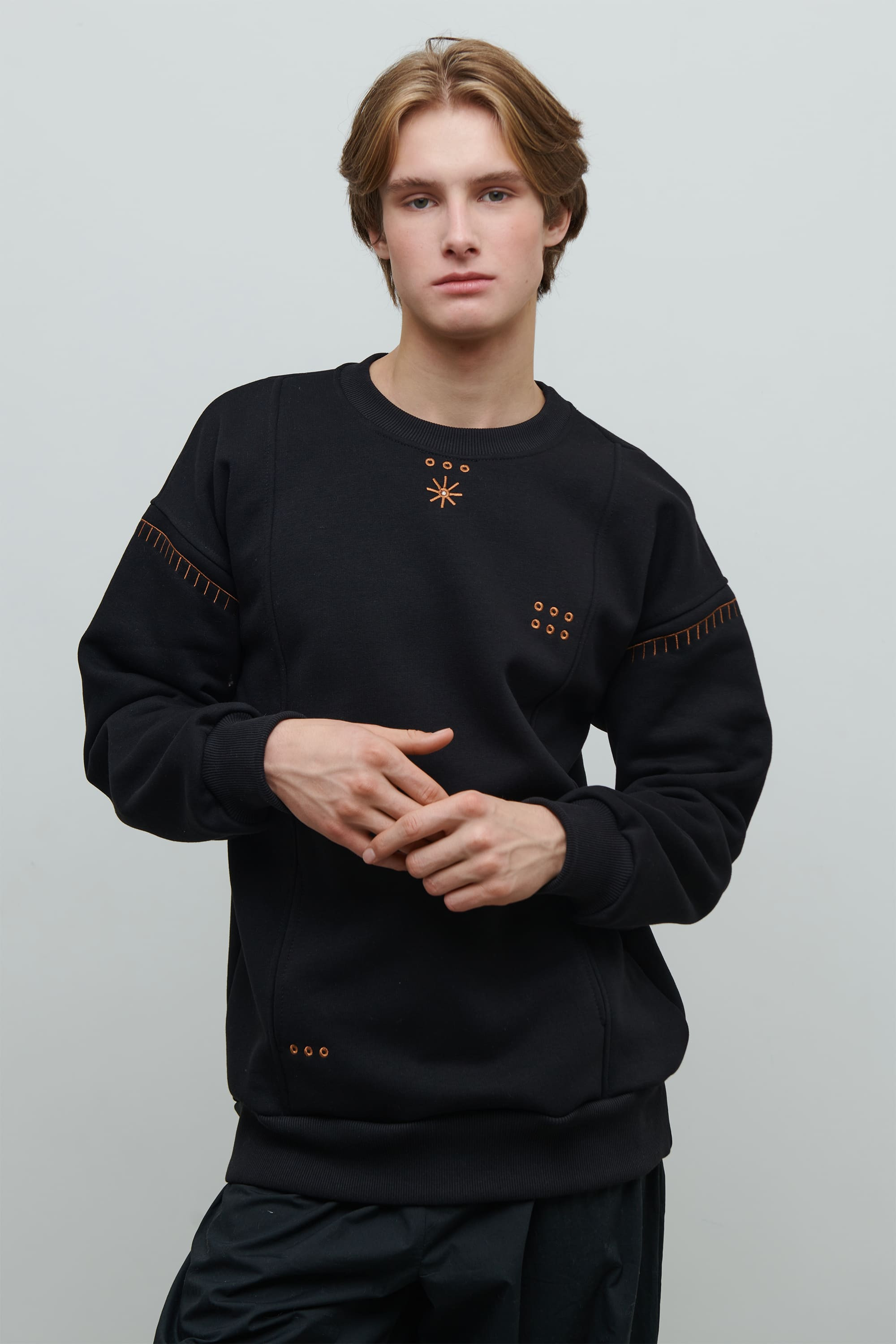 Men's black sweatshirt Star