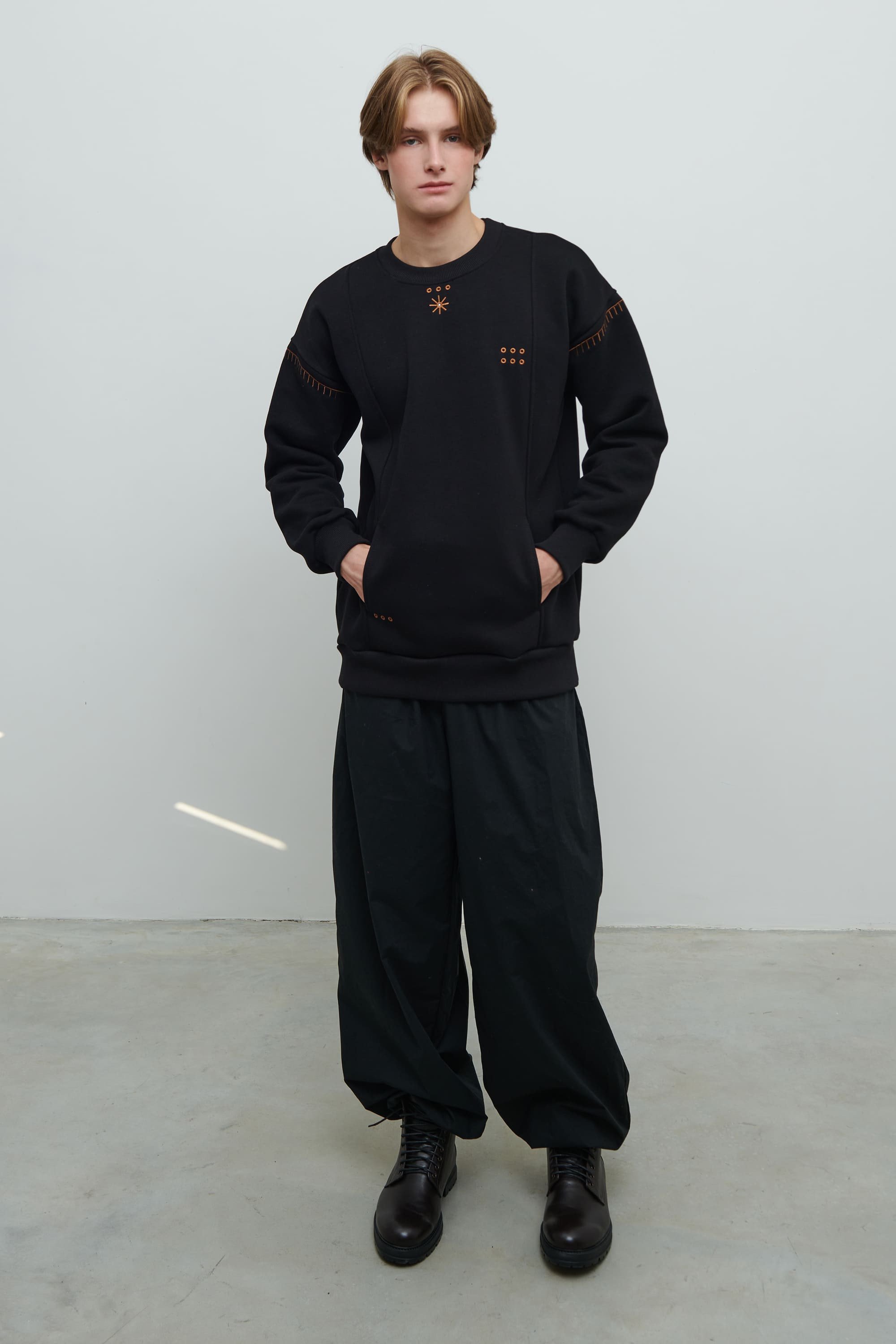 Men's black sweatshirt Star