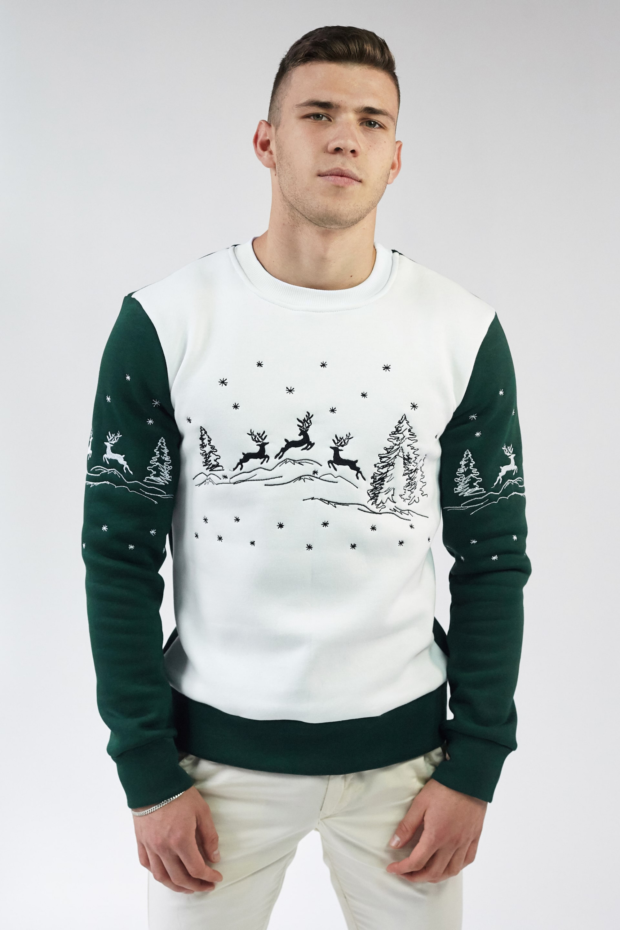 New Year's sweatshirts for a double