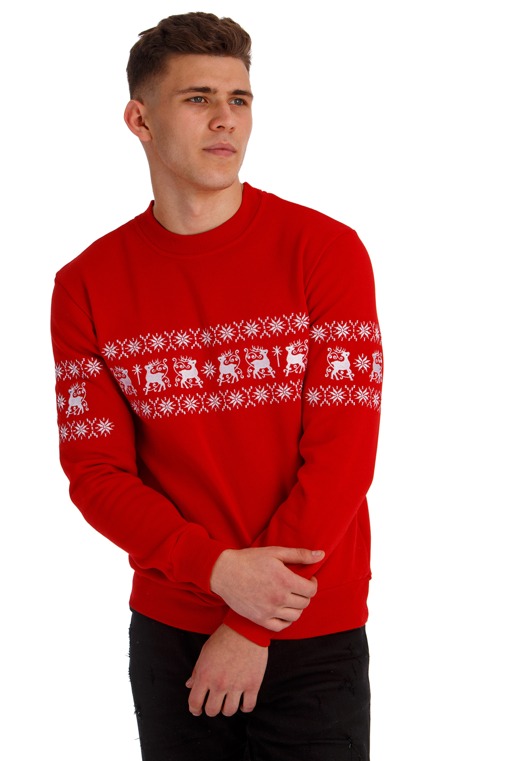 Christmas male sweatshirt with deer Christmas male sweatshirt with deer