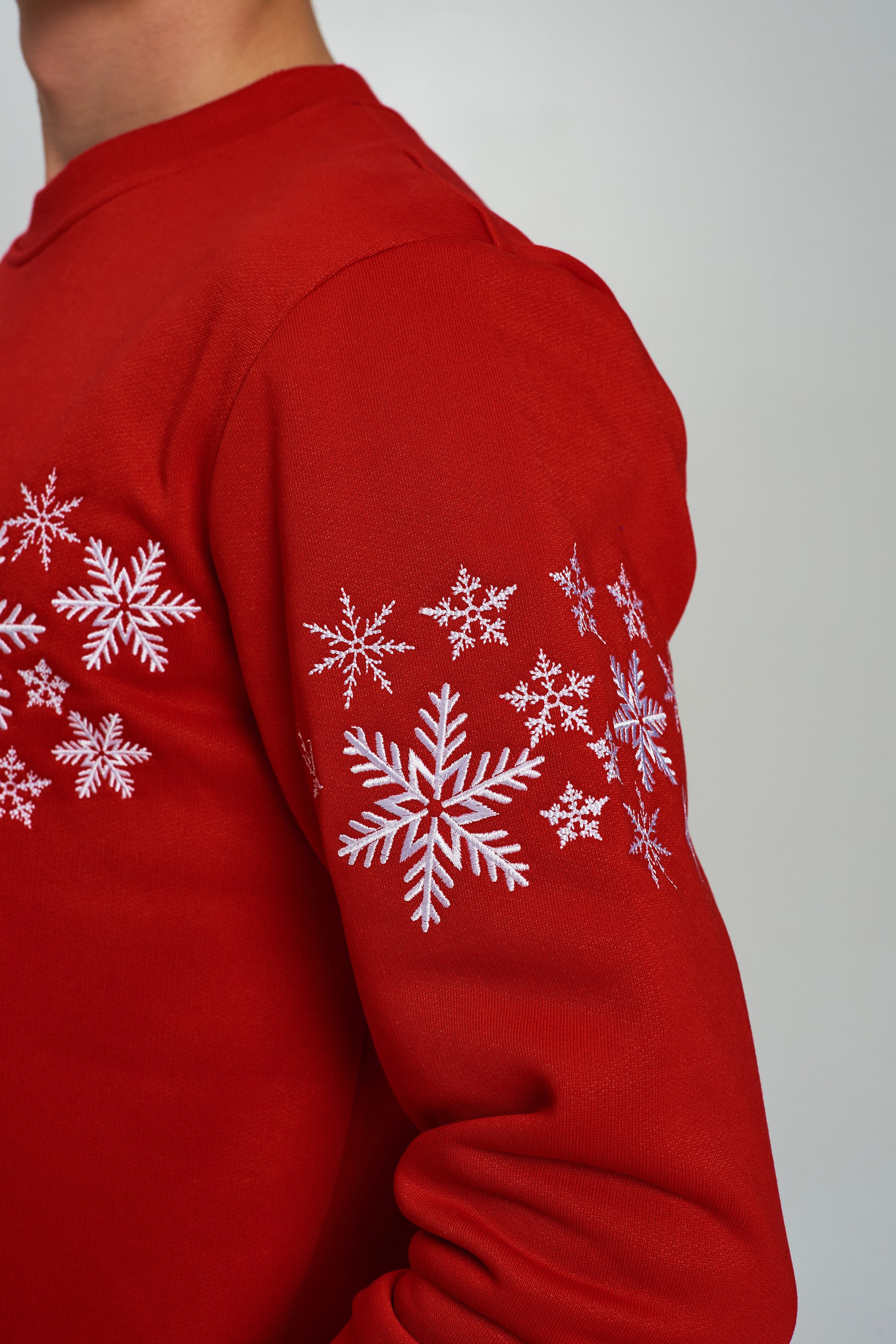 New Year's men's sweatshirt with deer