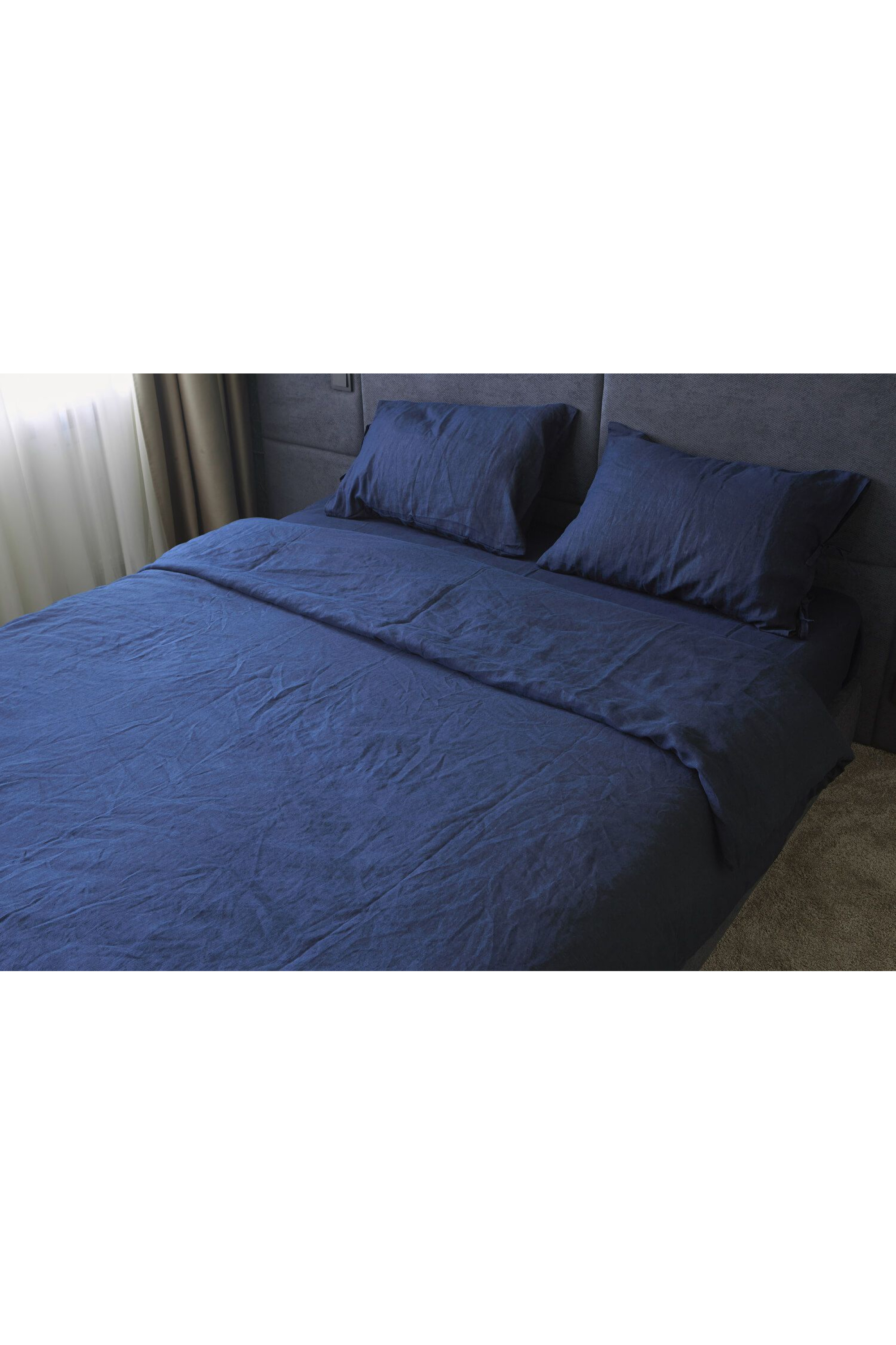 Deep blue linen Deep blue linen
