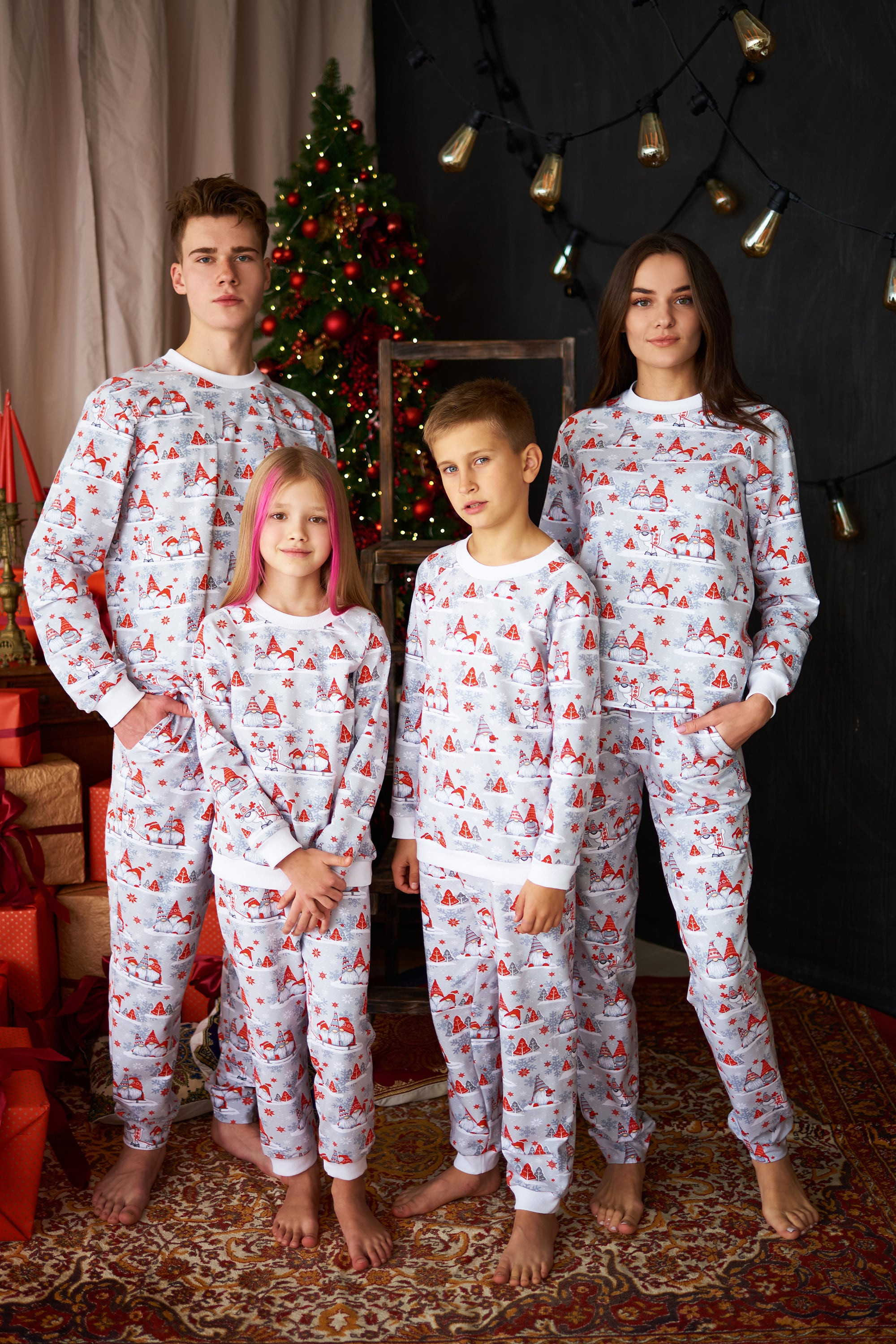 Family pajamas with gnomes Family pajamas with gnomes