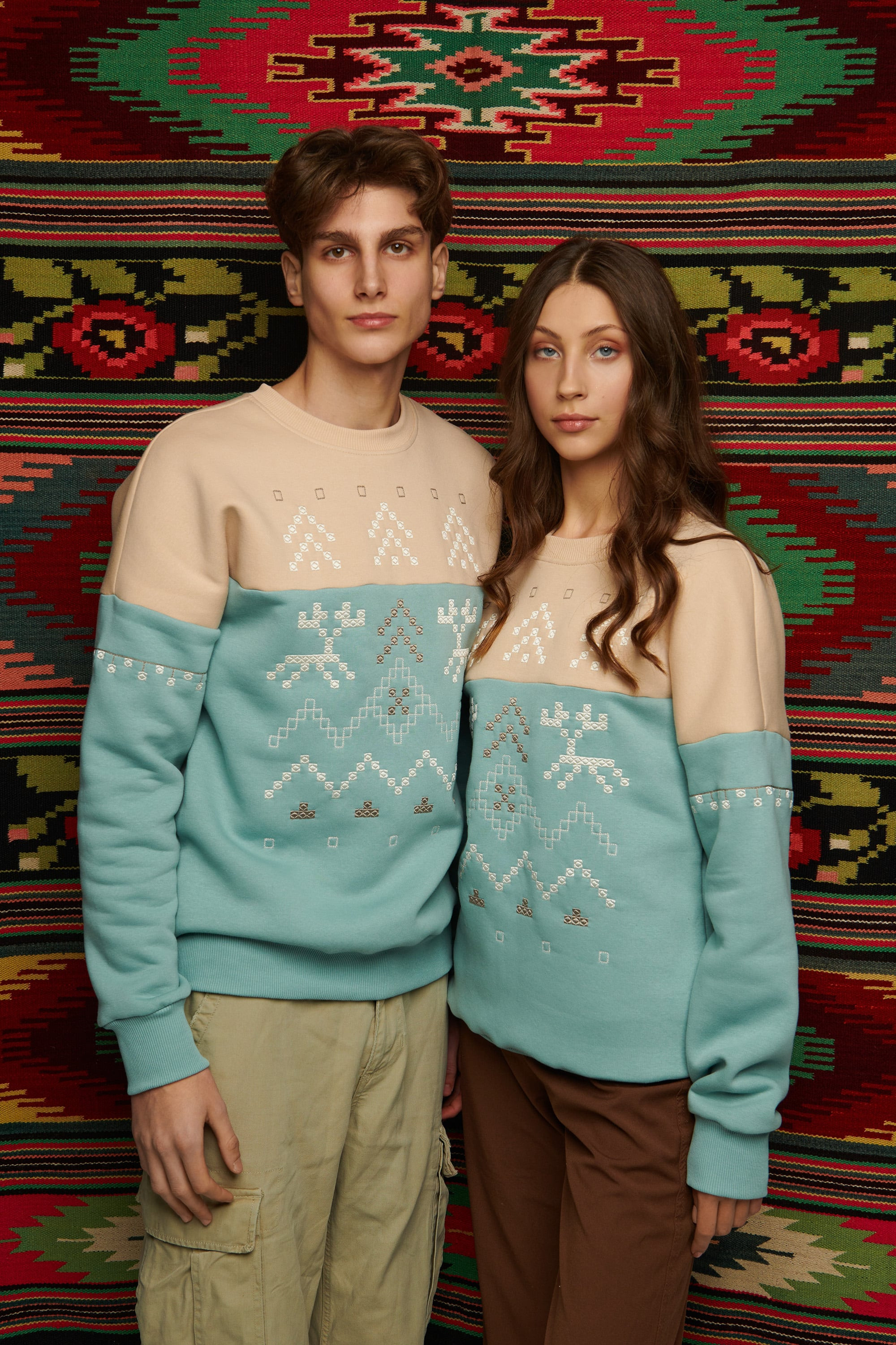 Men's blue sweatshirt December 2 | S