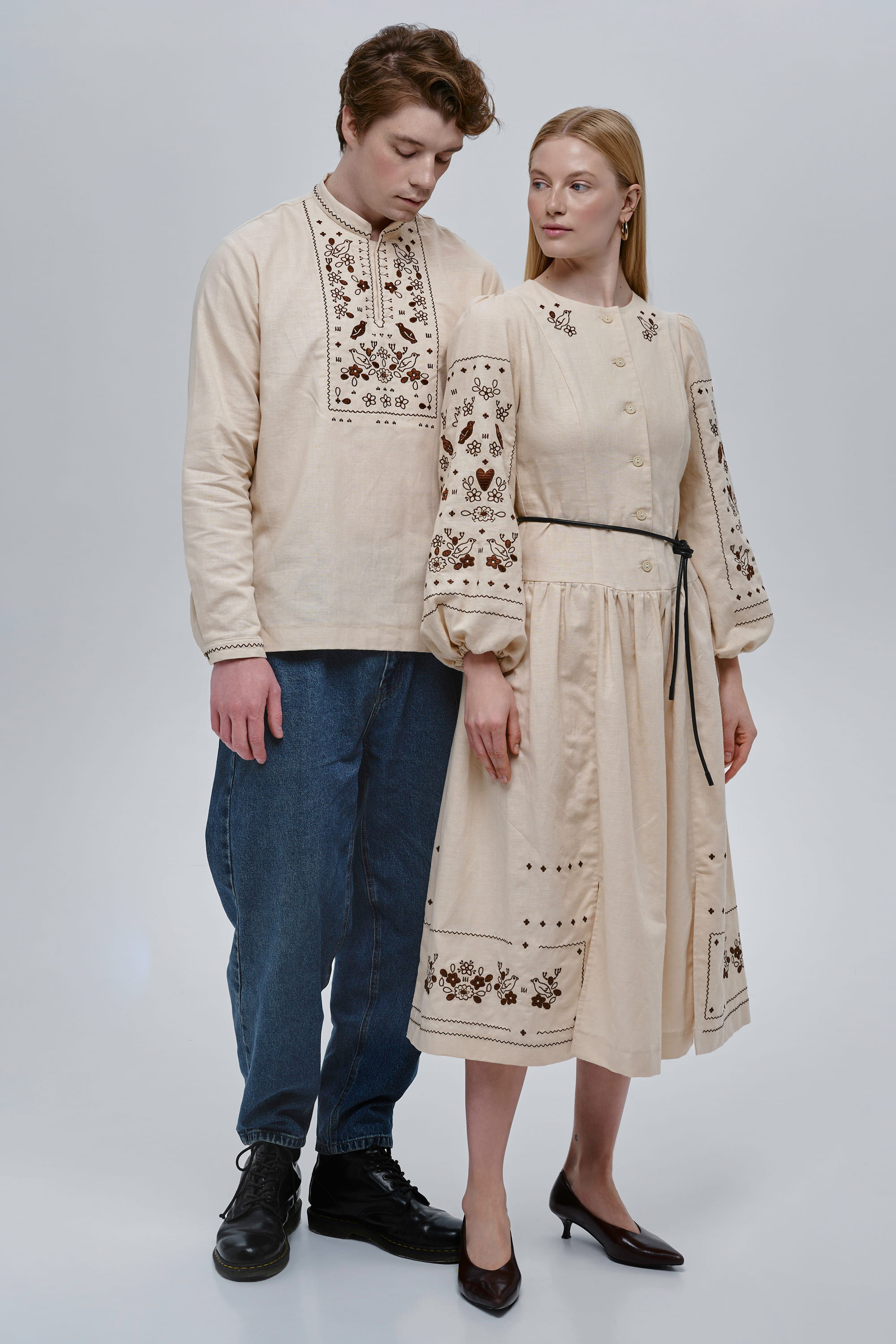 Guli-Guli Embroidered Set Shirt and Dress