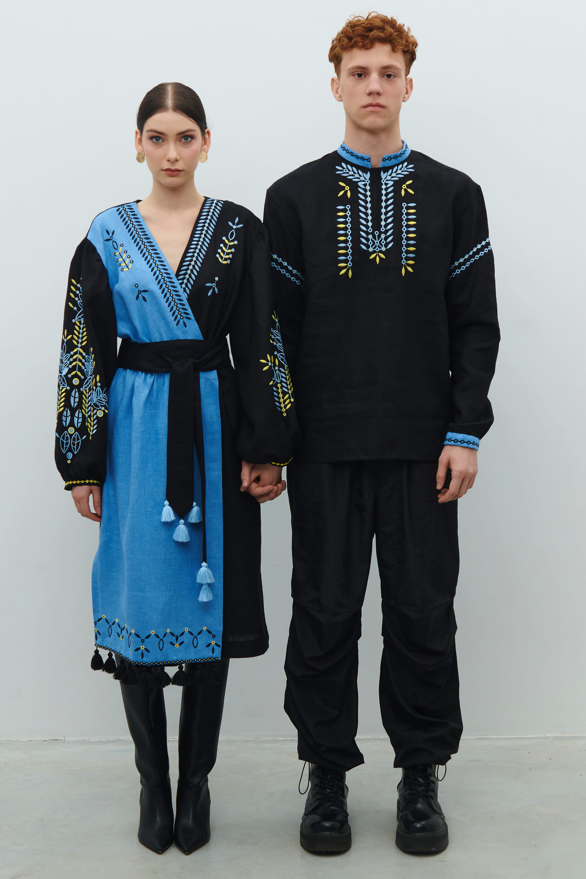 Men's embroidered jackets and women's embroidered dress Rye 2
