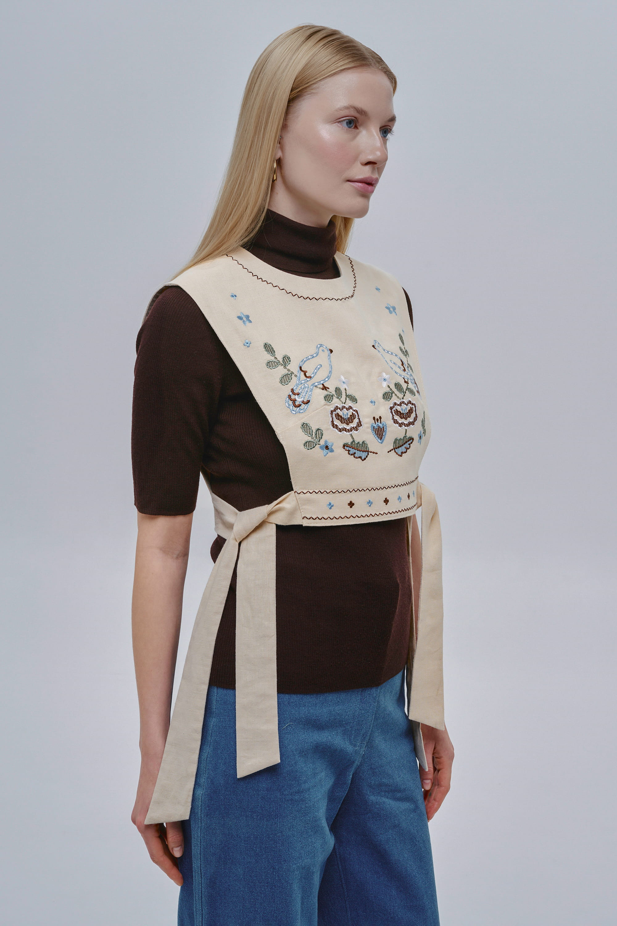 Beige women’s kamizelka Vorkit | S-M