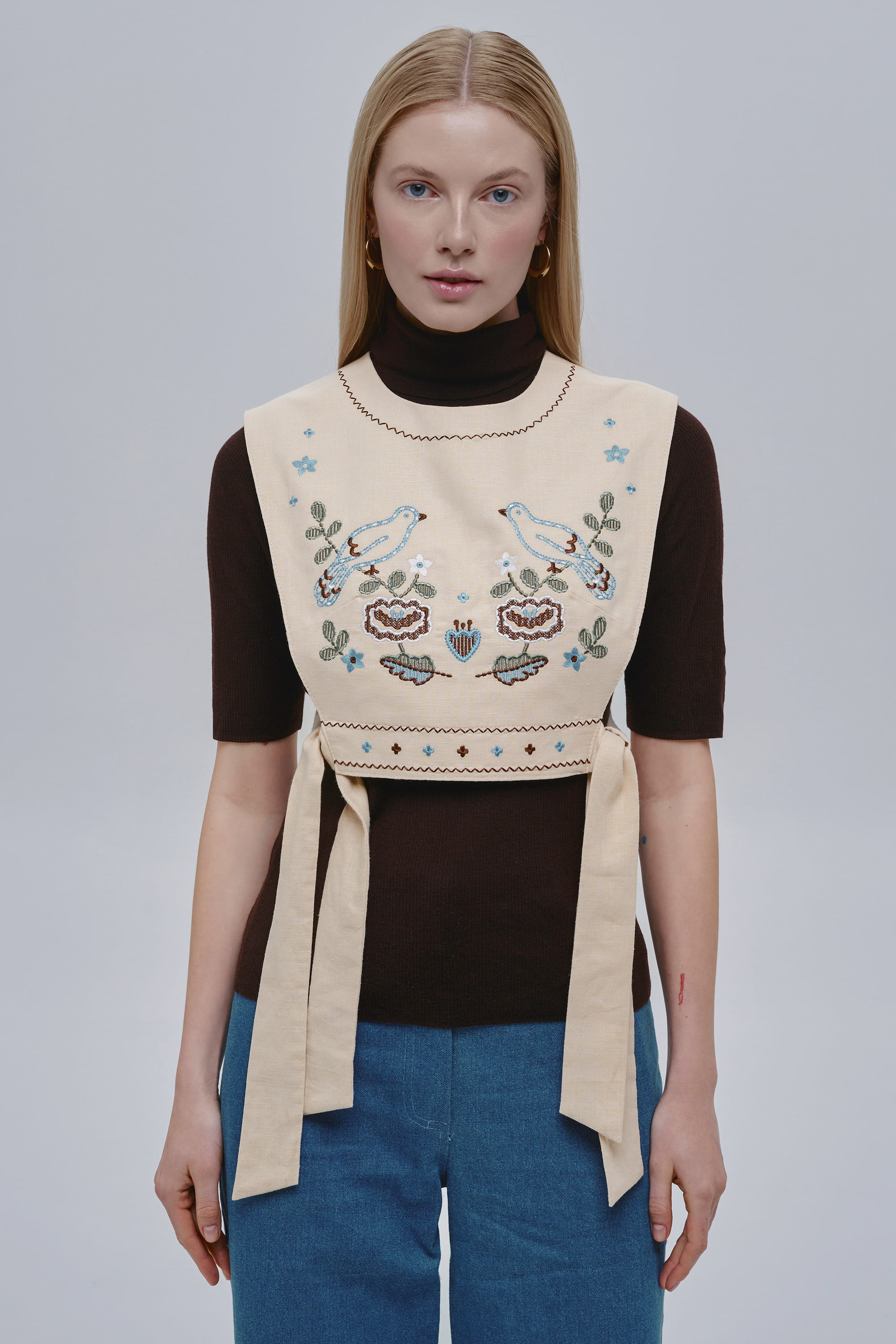 Beige women’s kamizelka Vorkit | S-M