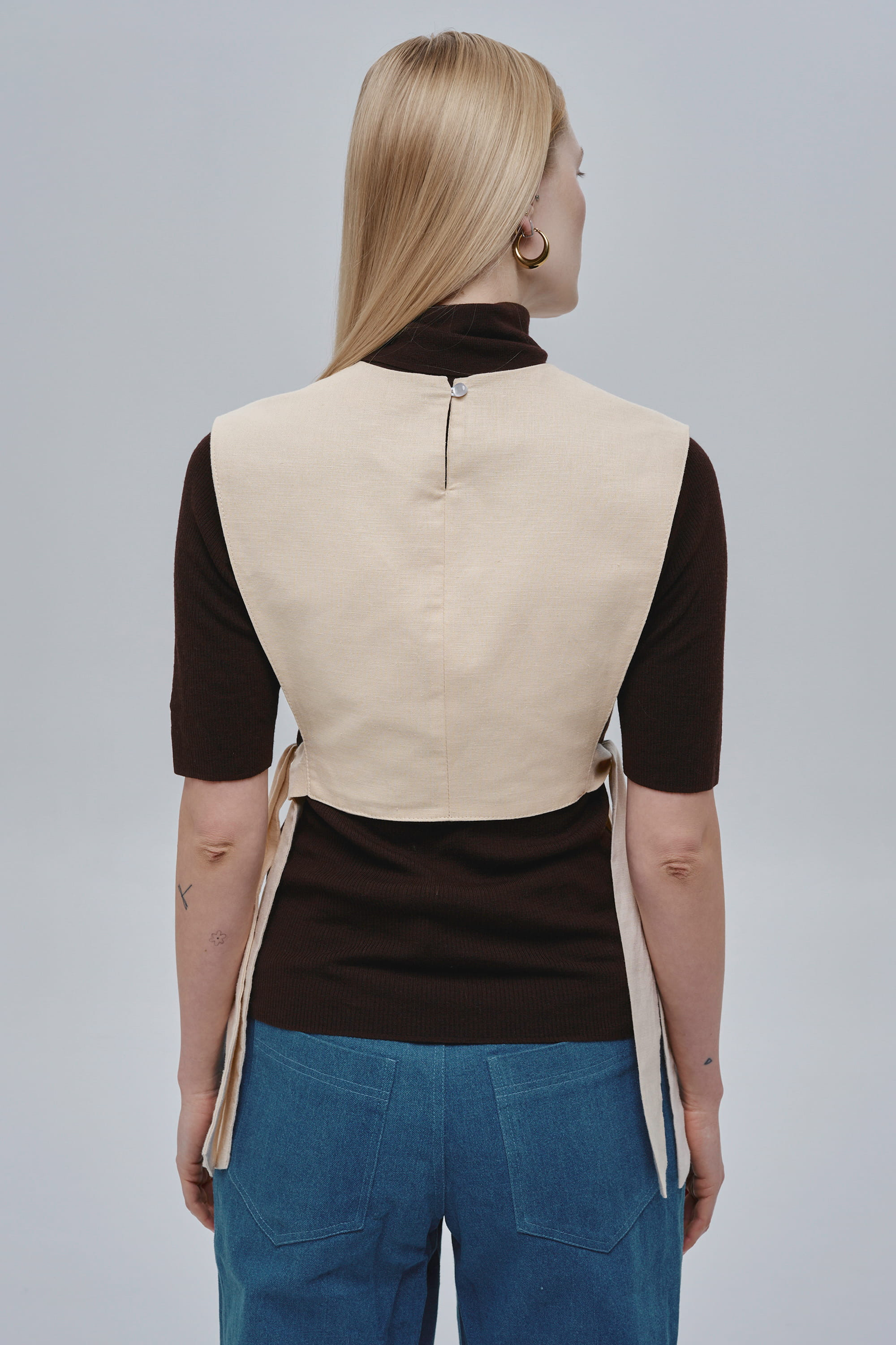 Beige women’s kamizelka Vorkit | S-M
