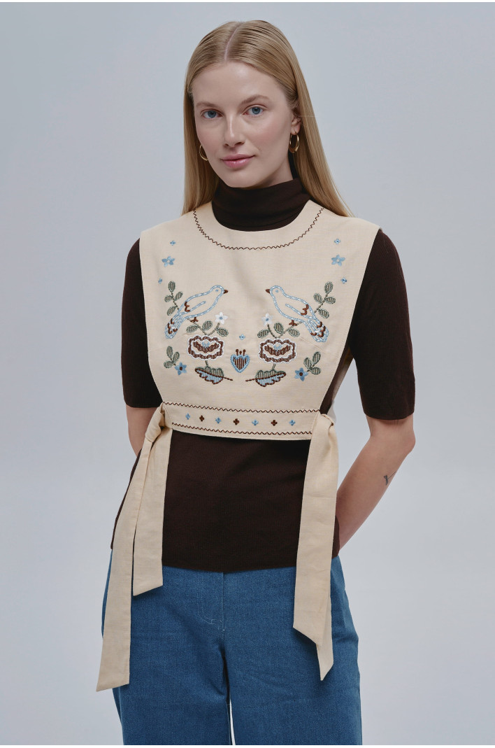 Beige women’s kamizelka Vorkit | S-M