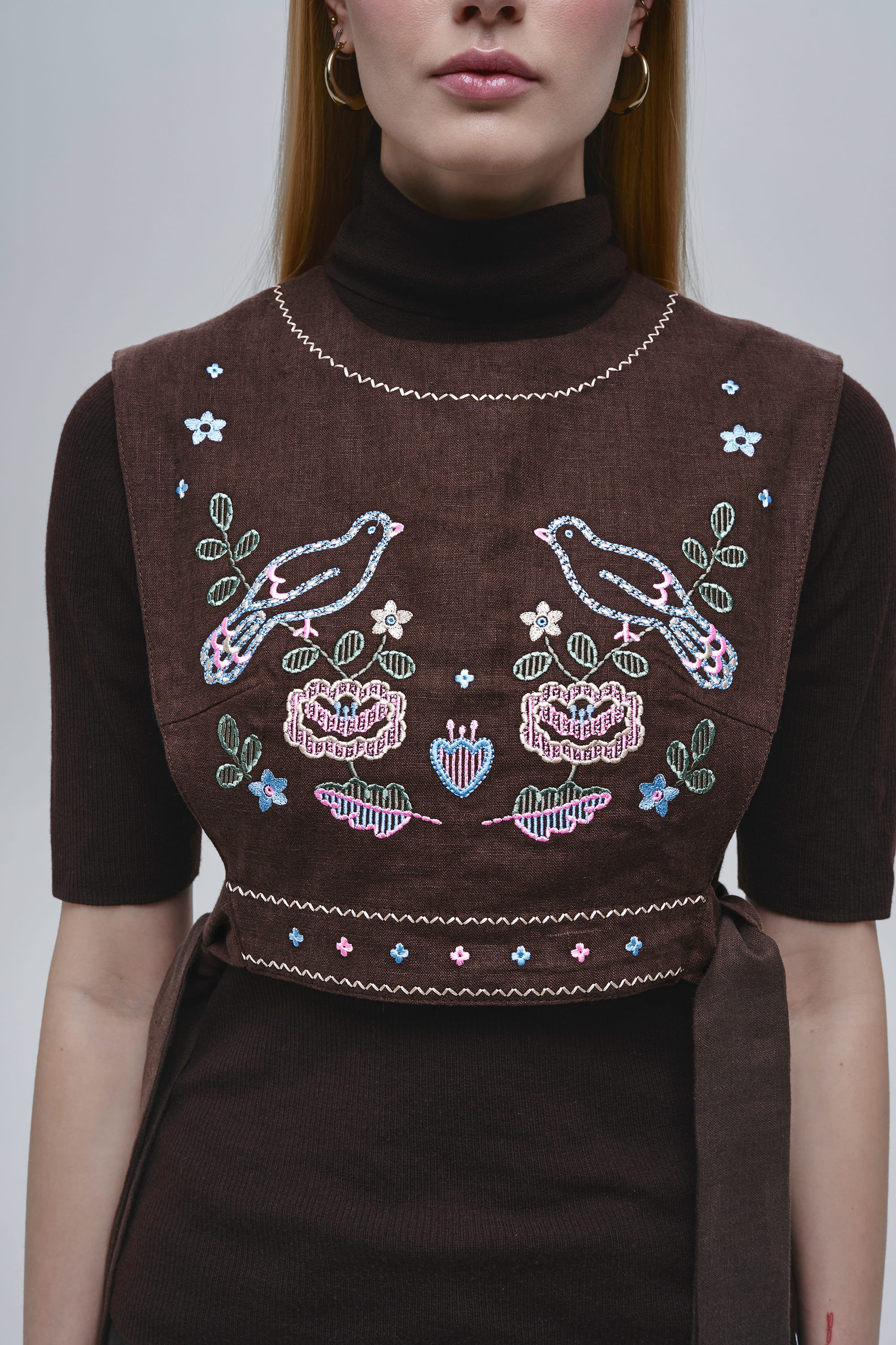 Brown women’s kamizelka Vorkit | S-M