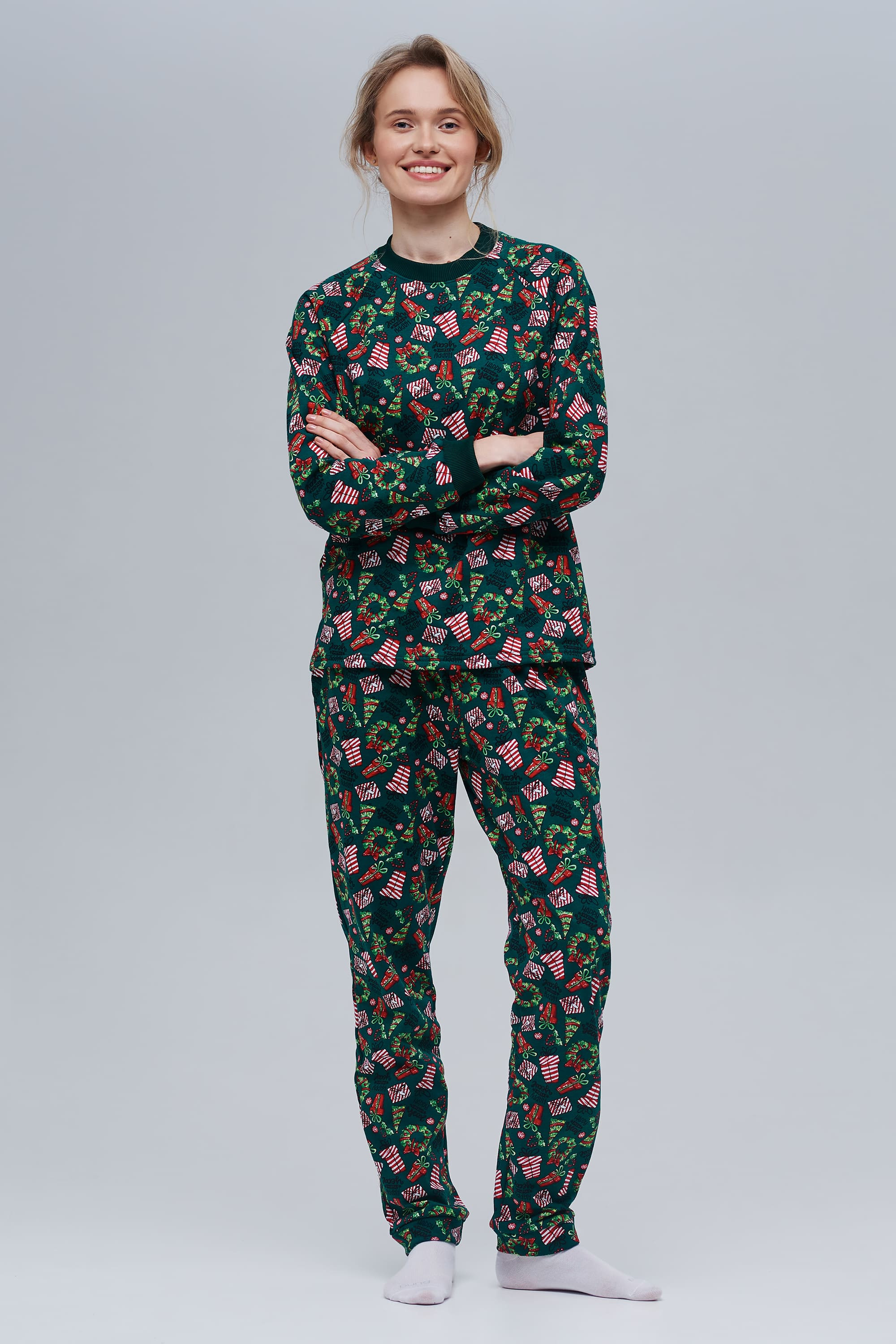 Women’s green Christmas pajama | S | 42-44