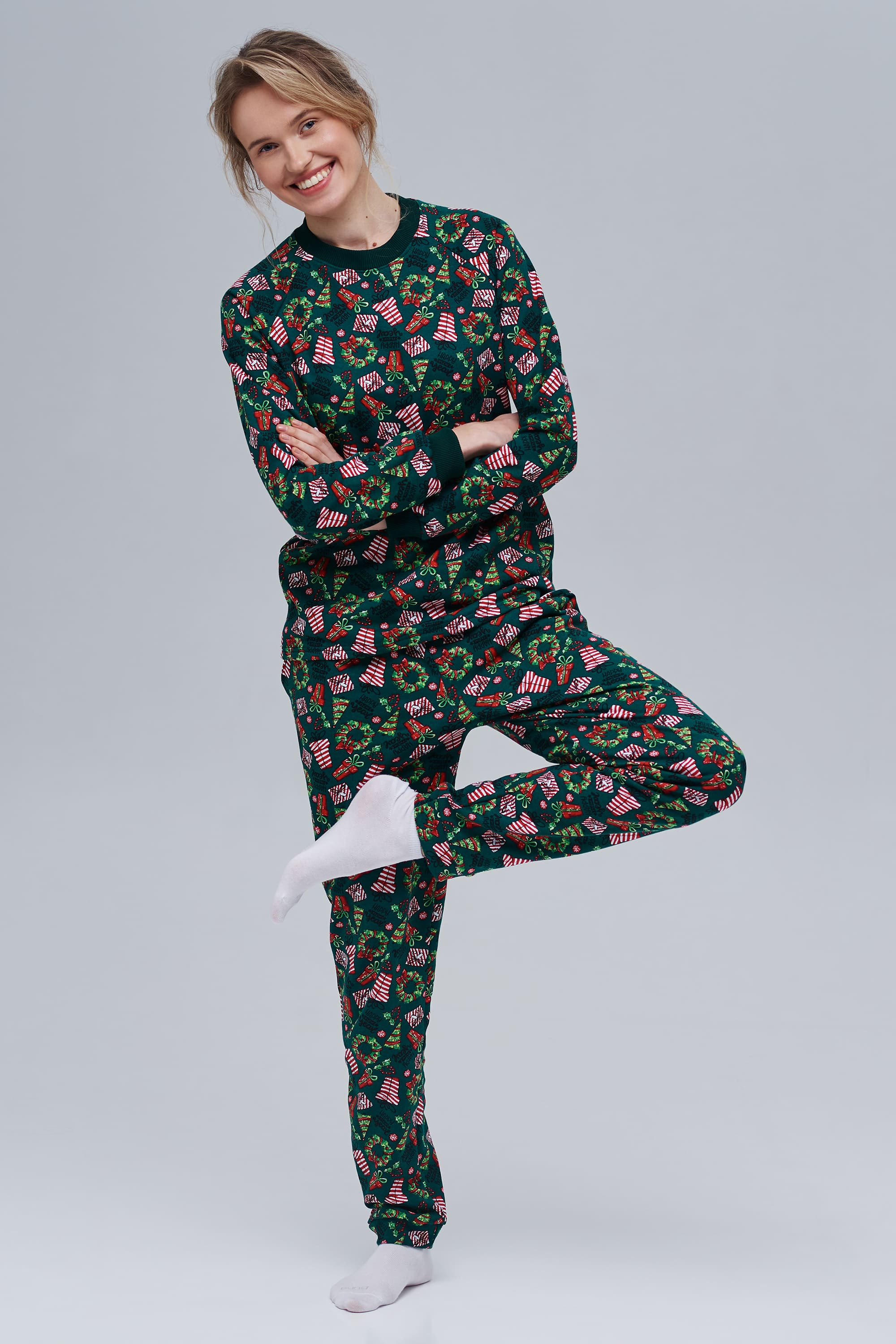 Women’s green Christmas pajama | S | 42-44