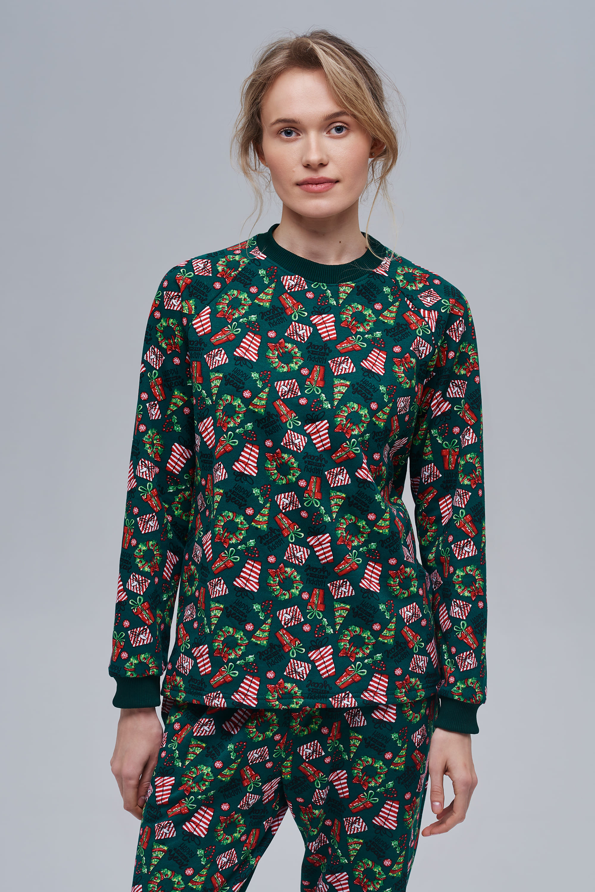 Women’s green Christmas pajama | S | 42-44