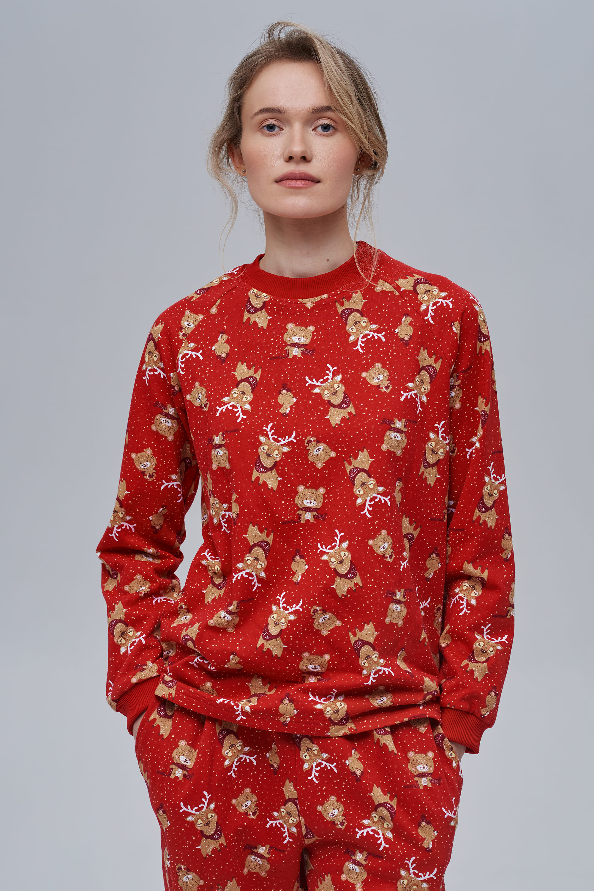 Women's Red Christmas Pajamas | M | 44-46