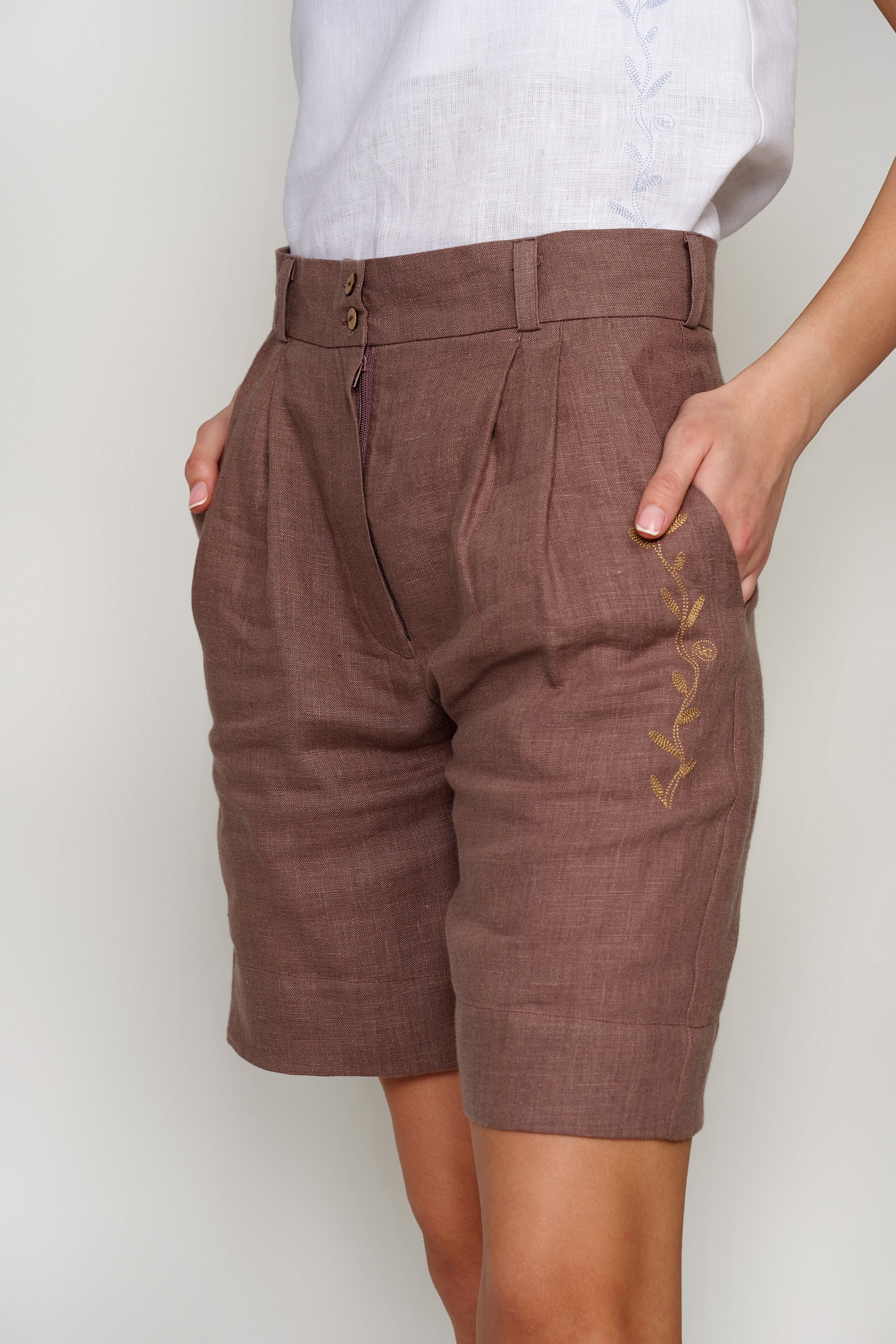 Women's shorts are coffee Women's shorts are coffee