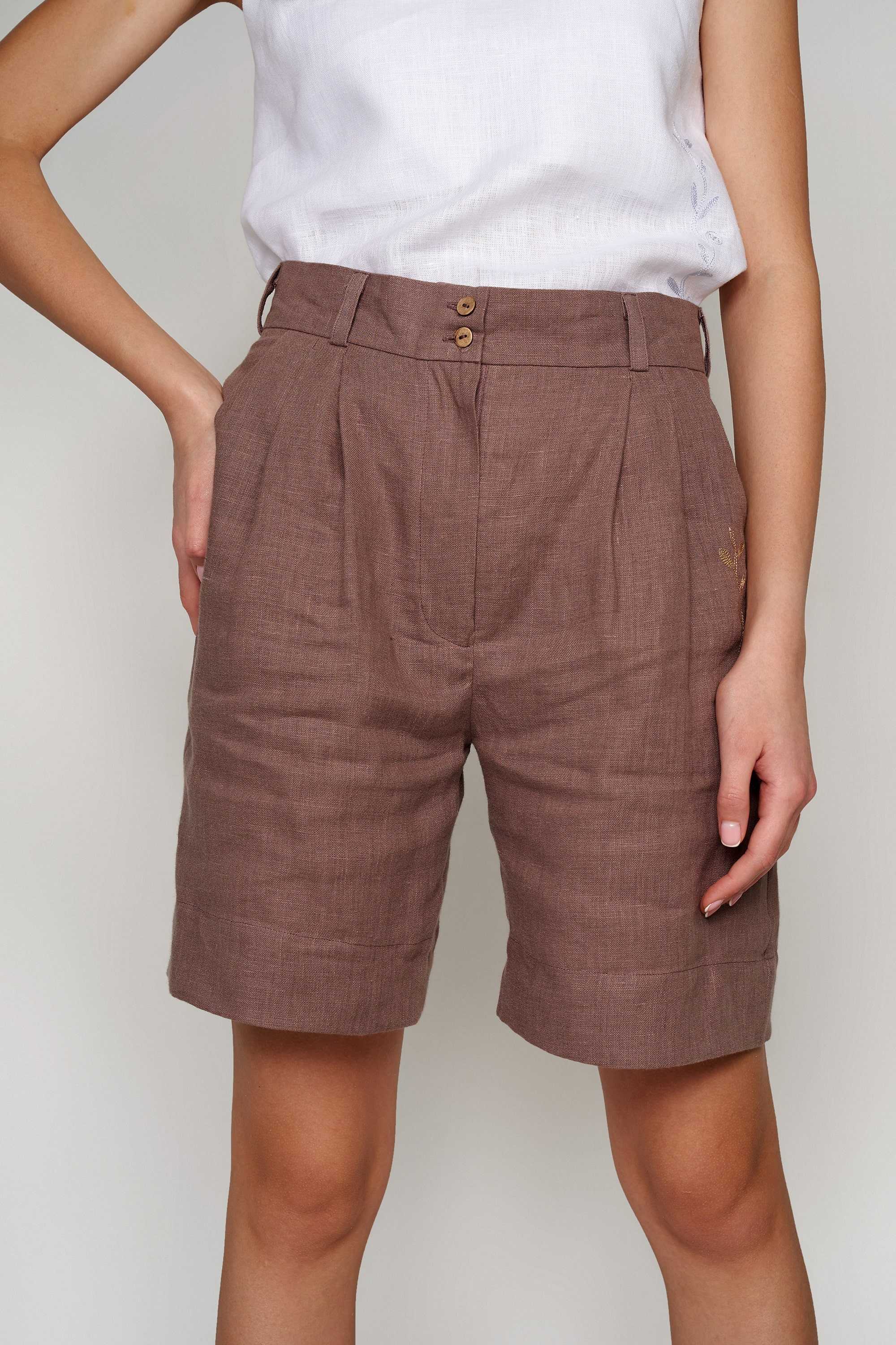 Women's shorts are coffee Women's shorts are coffee