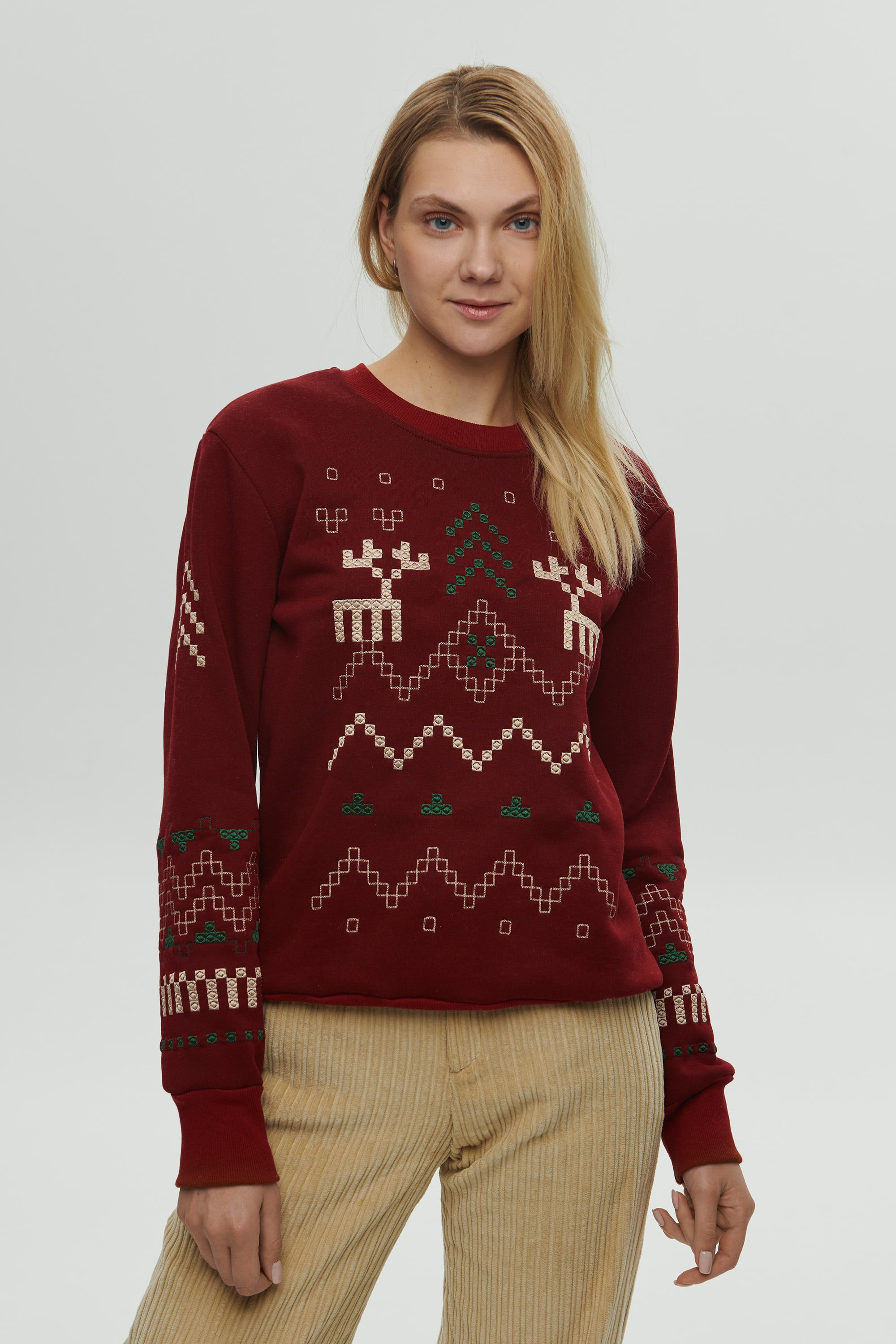 Christmas Burgundy sweatshirts for two December