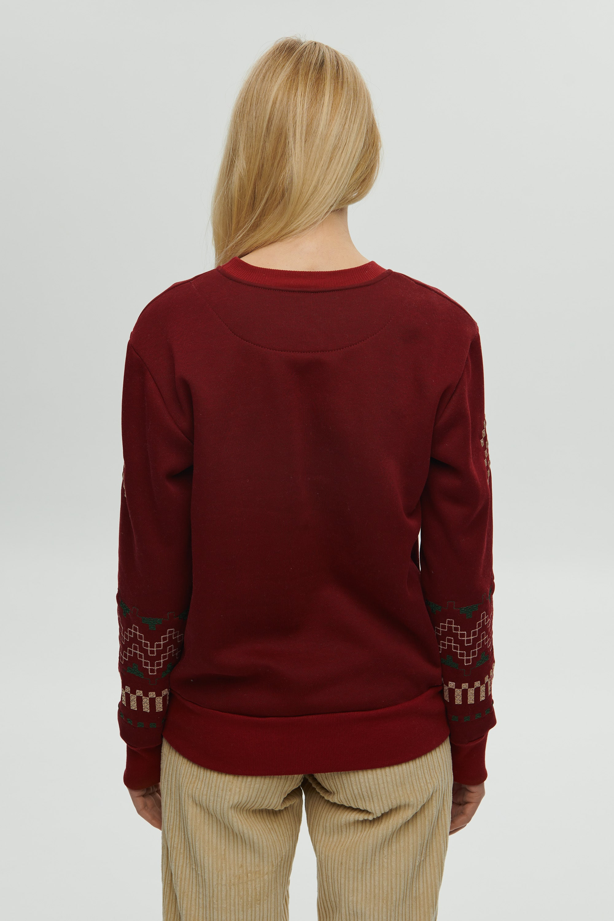 Women's burgundy sweatshirt December | XXS