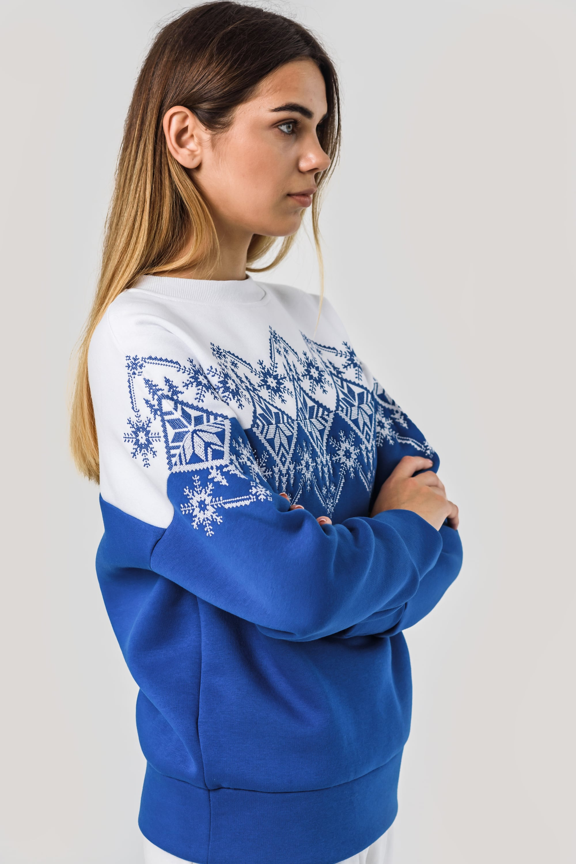 Women's New Year's sweatshirt Snowflake | XS | 40-42 Women's New Year's sweatshirt Snowflake | XS | 40-42