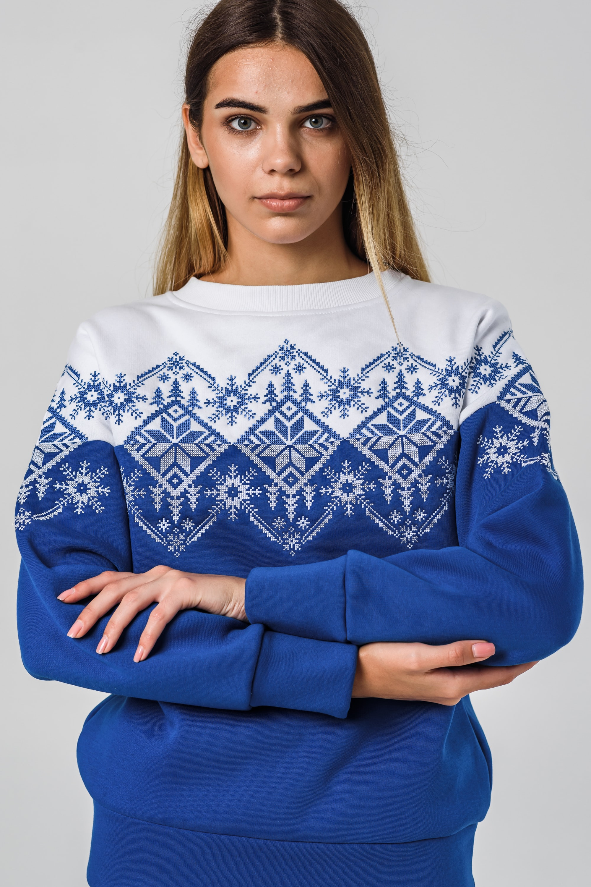 Women's New Year's sweatshirt Snowflake