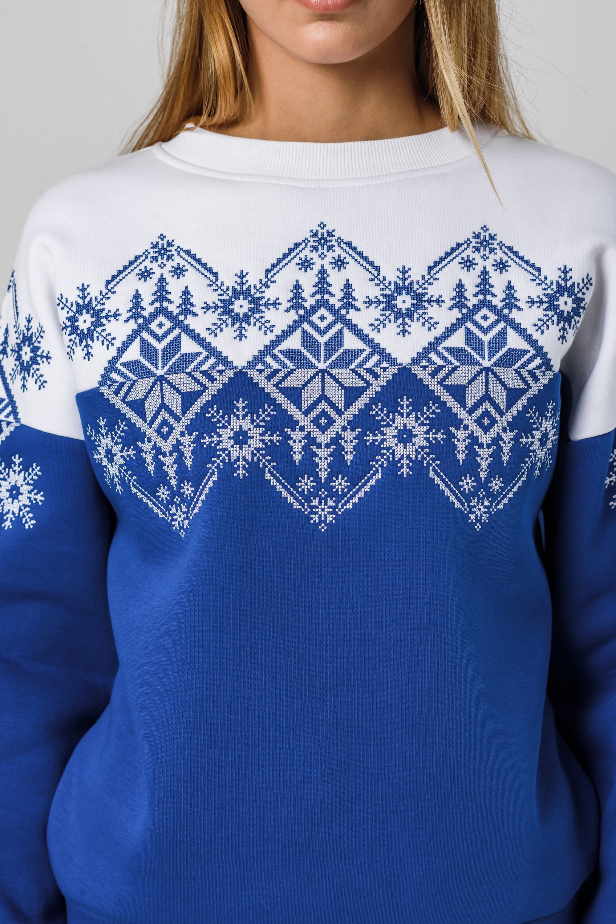 Women's New Year's sweatshirt Snowflake