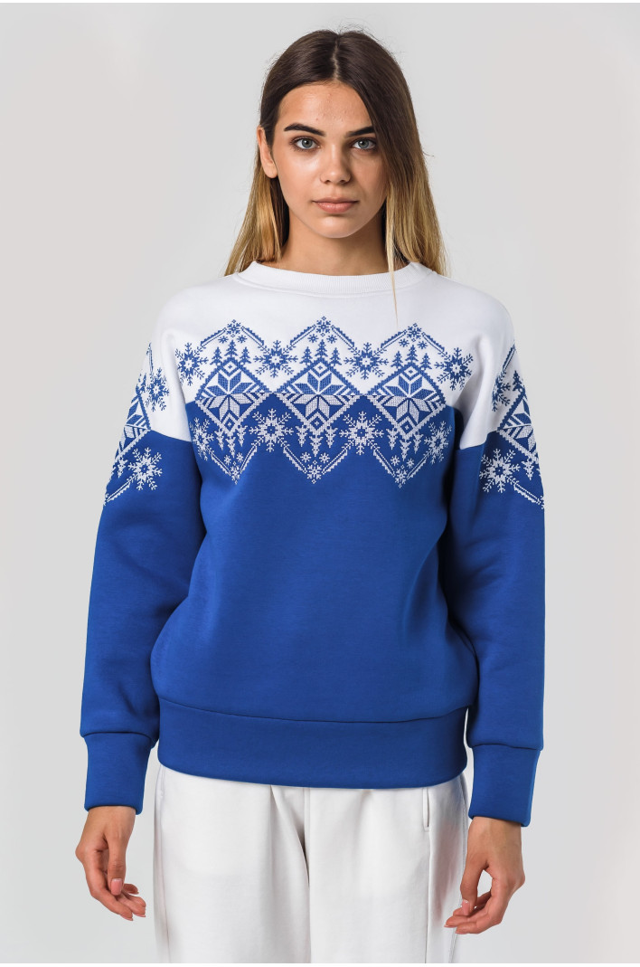 Women's New Year's sweatshirt Snowflake | XS | 40-42 Women's New Year's sweatshirt Snowflake | XS | 40-42