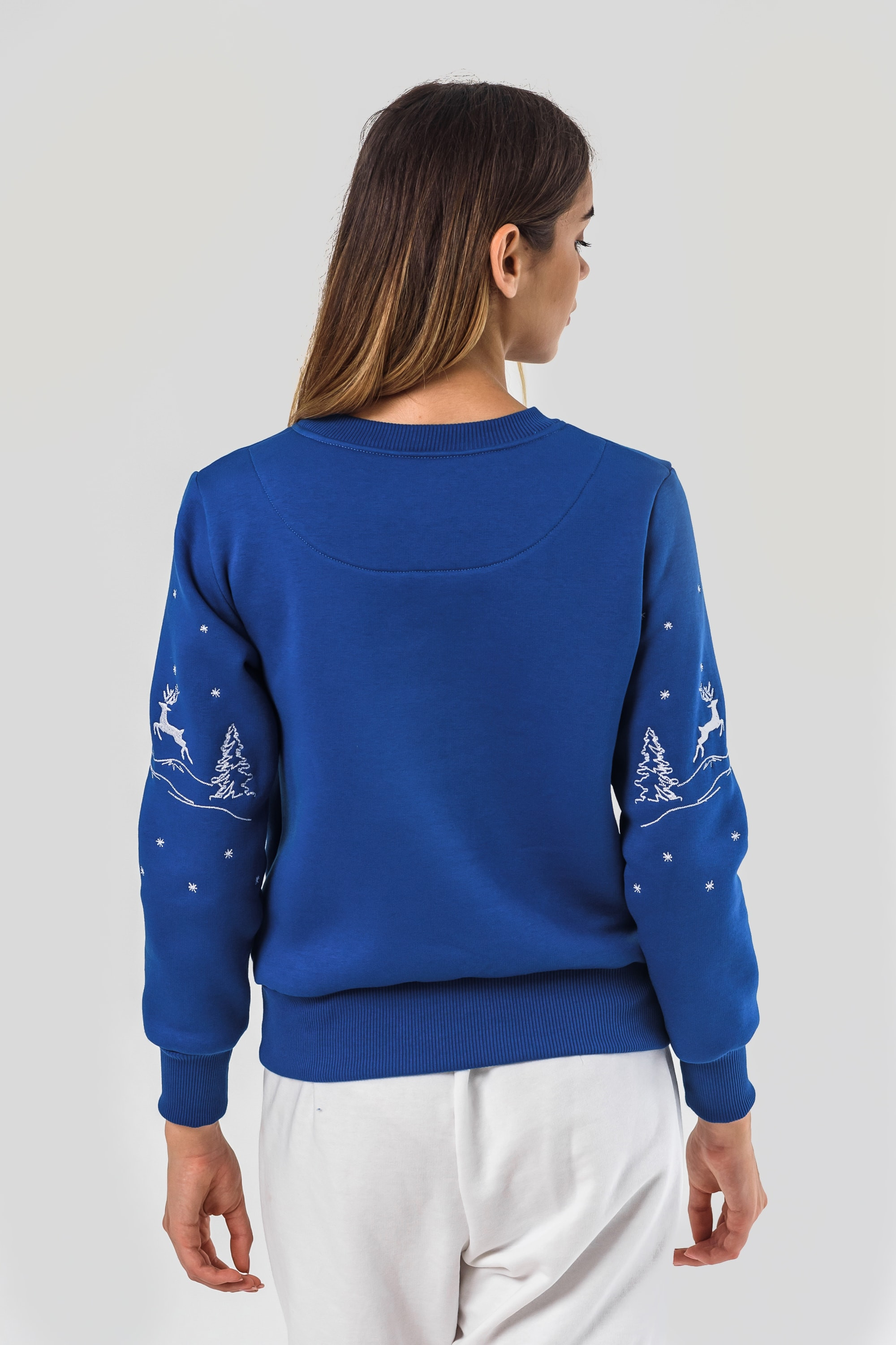 Women's New Year's sweatshirt with deer