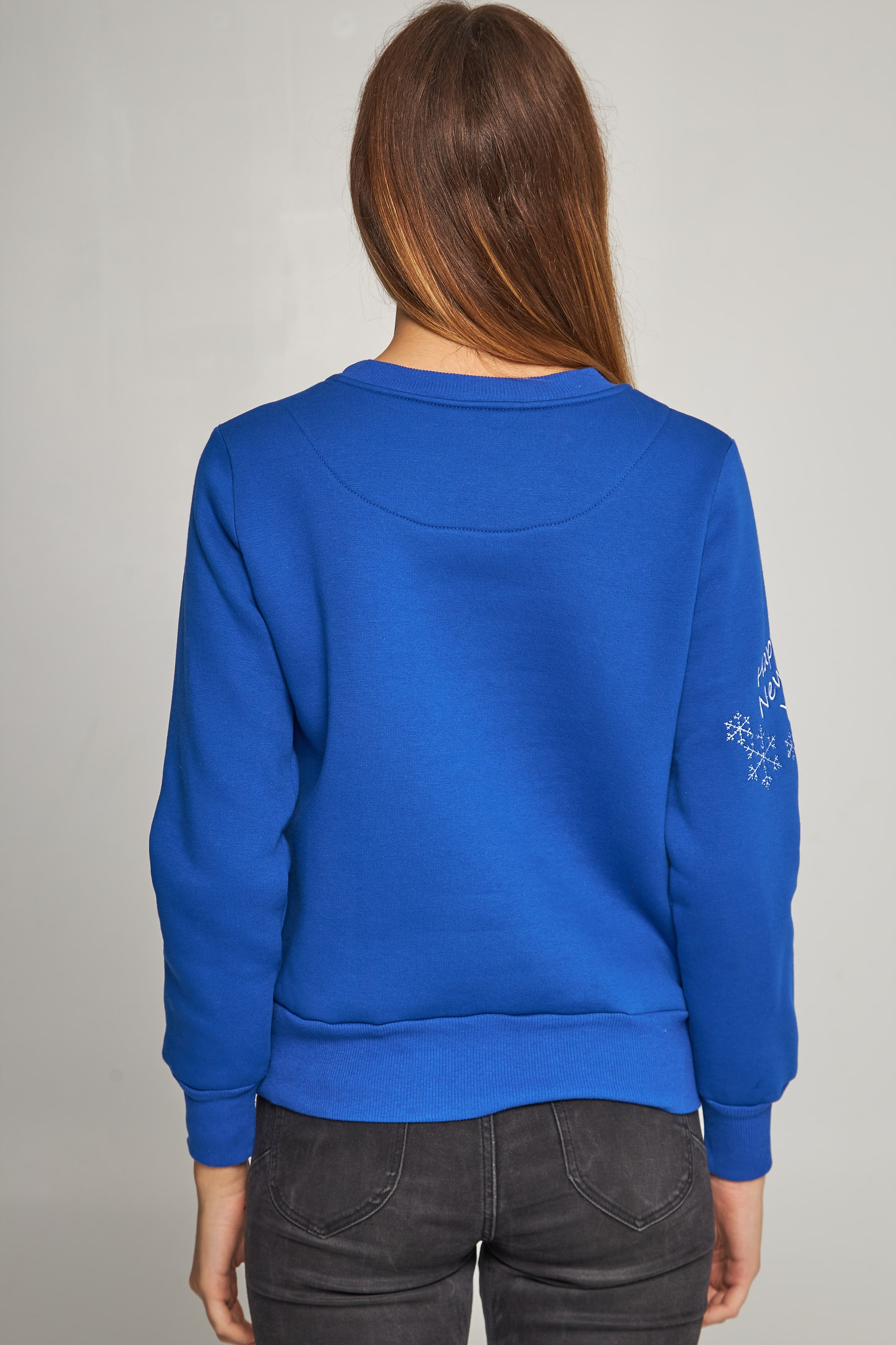 New Year's female embroidered sweatshirt Santa Claus