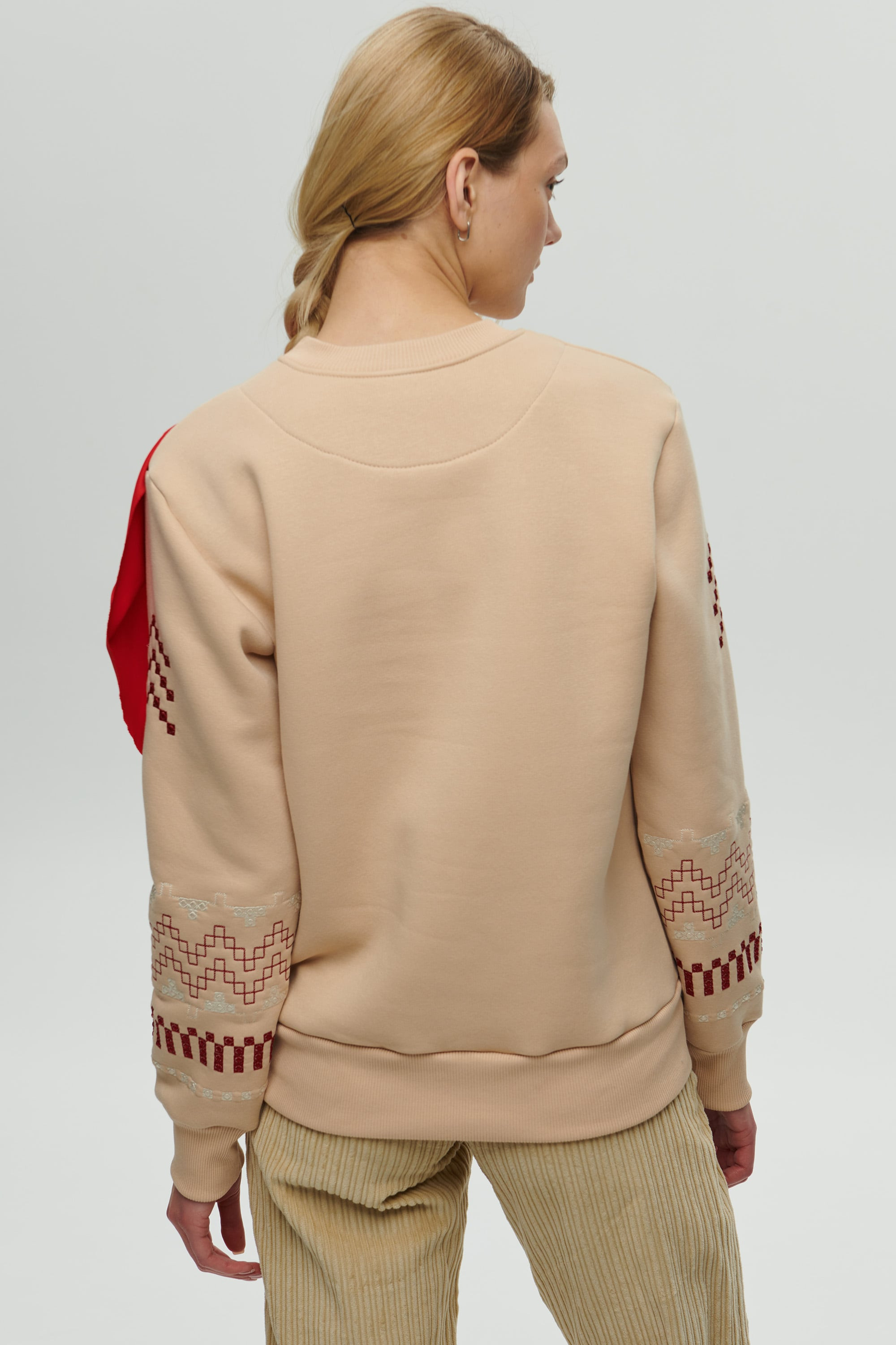 Women's beige sweatshirt December | XXS