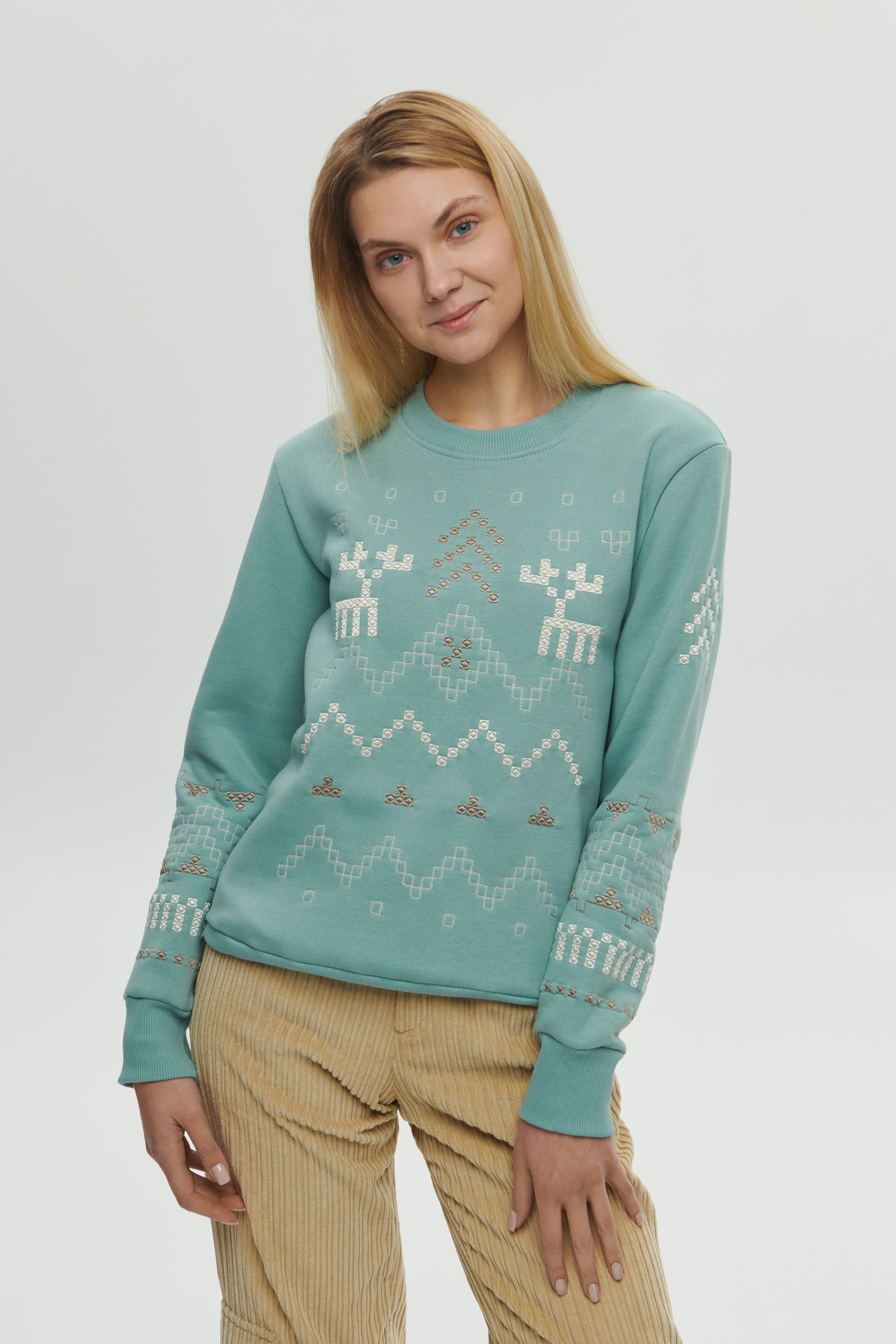 Women's blue sweatshirt December | XXS