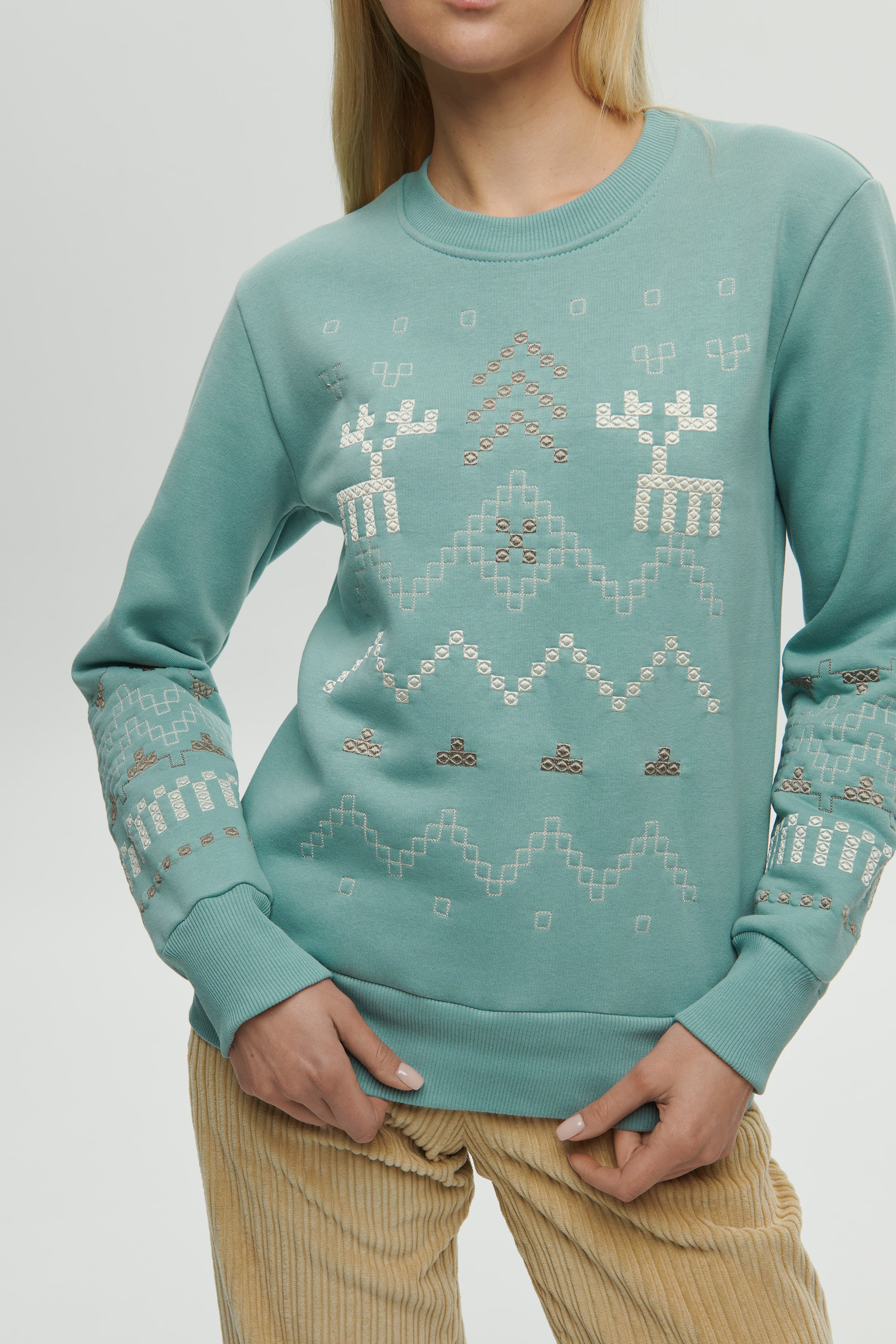 Women's blue sweatshirt December | XXS