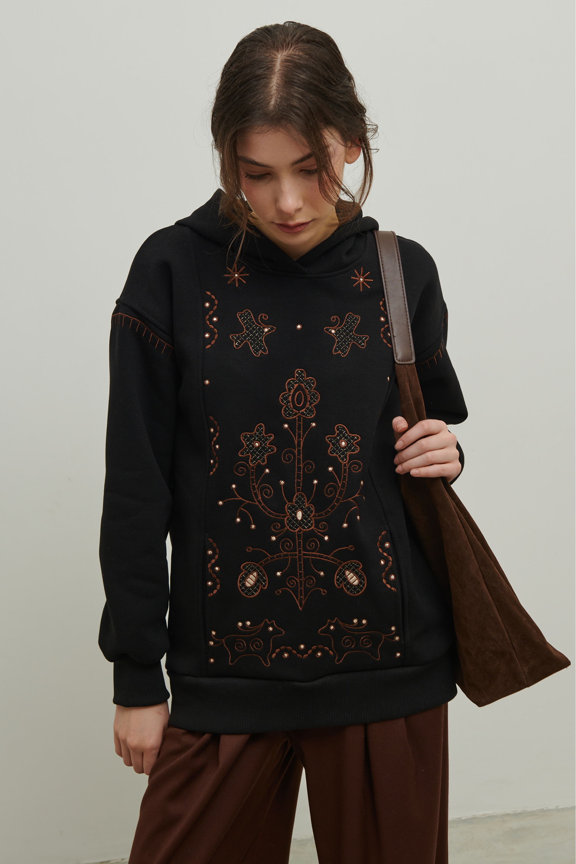 Women's Christmas hoodie Miss Svyatkova | XS | 40-42