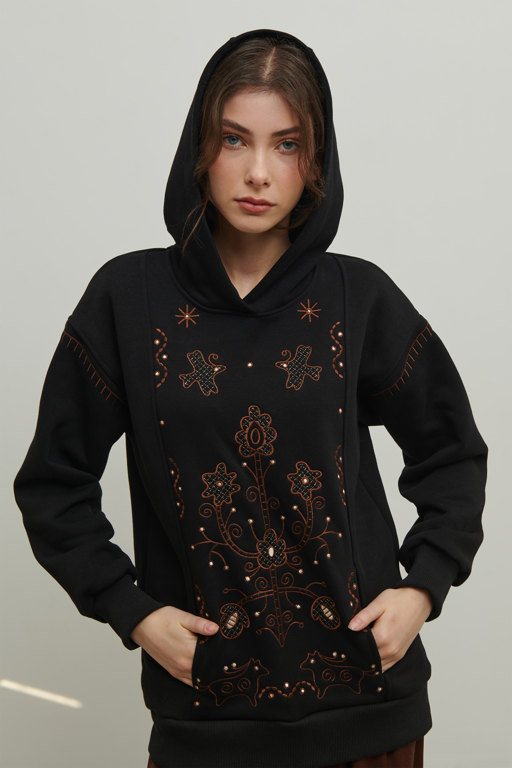 Women's Christmas hoodie Miss Svyatkova