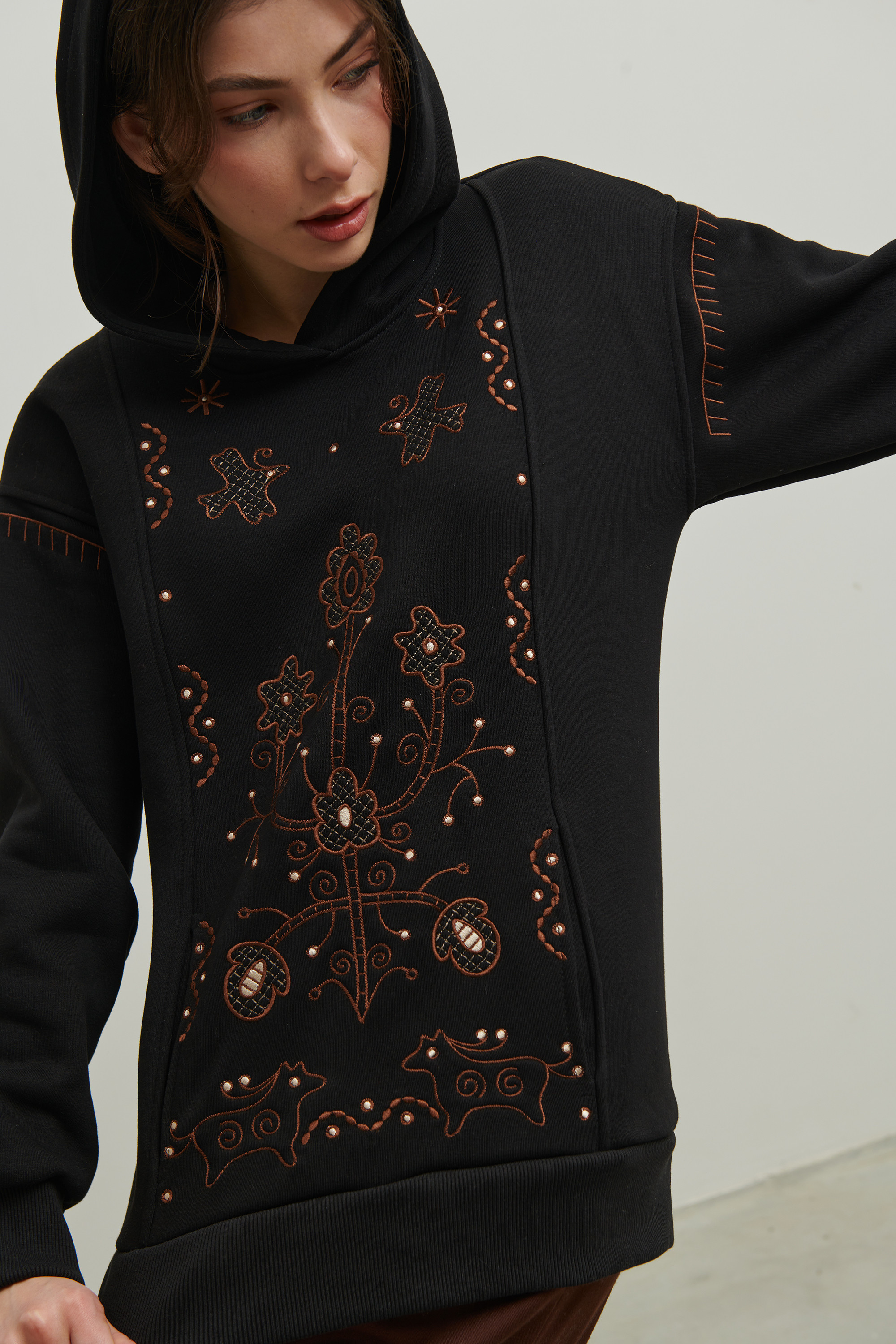 Women's Christmas hoodie Miss Svyatkova