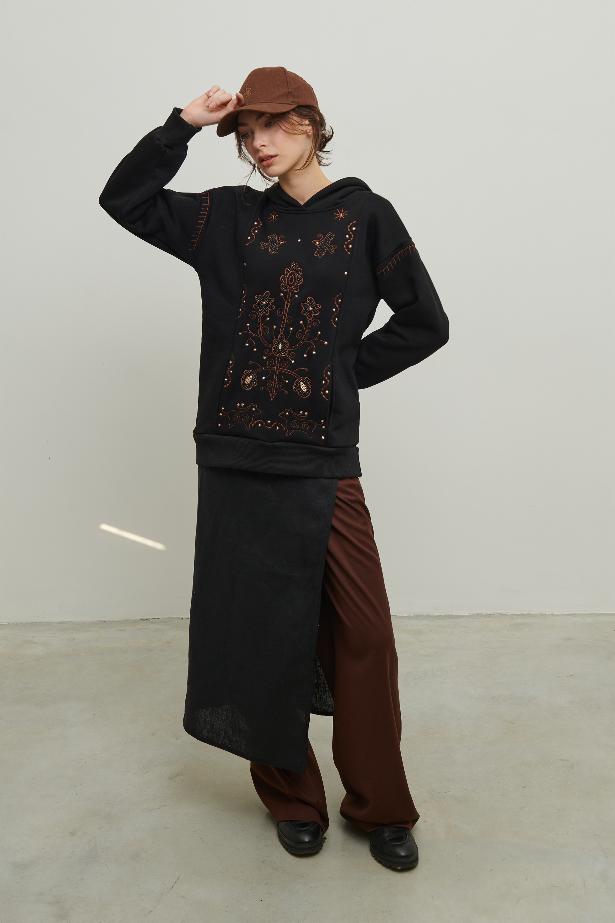 Women's Christmas hoodie Miss Svyatkova | XS | 40-42