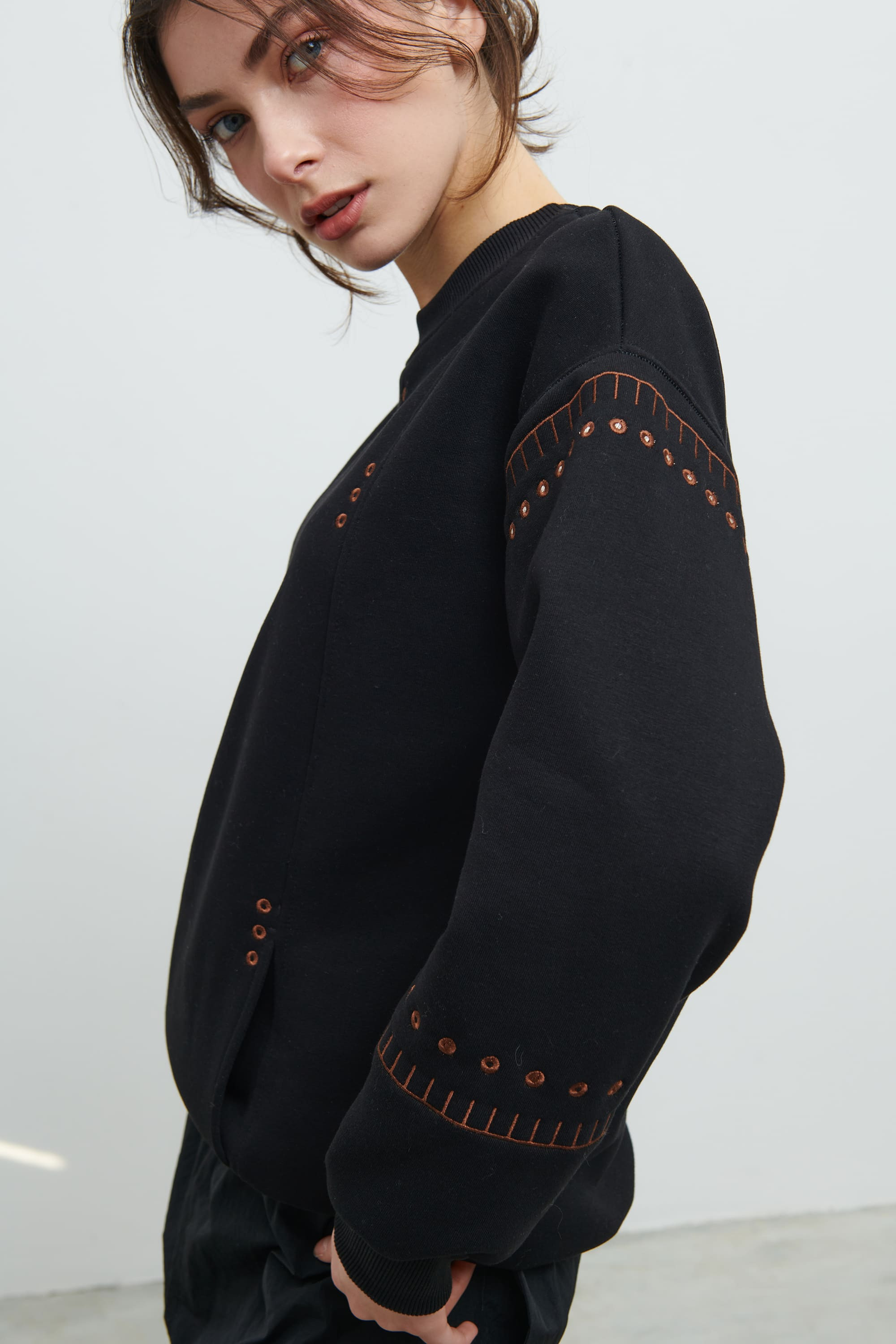 Women's black sweatshirt Asterisk | XS | 40-42