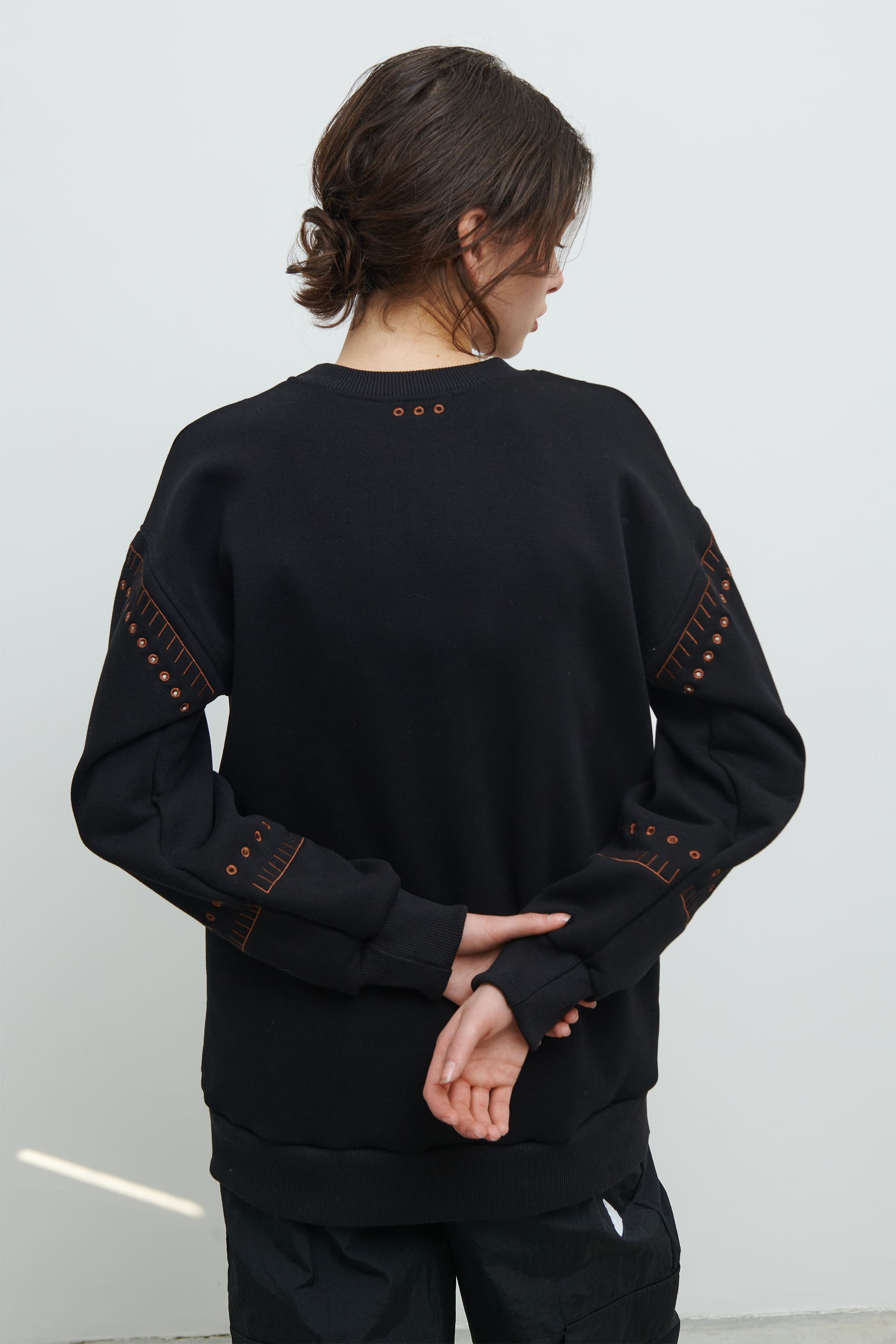 Women's black sweatshirt Asterisk | XS | 40-42