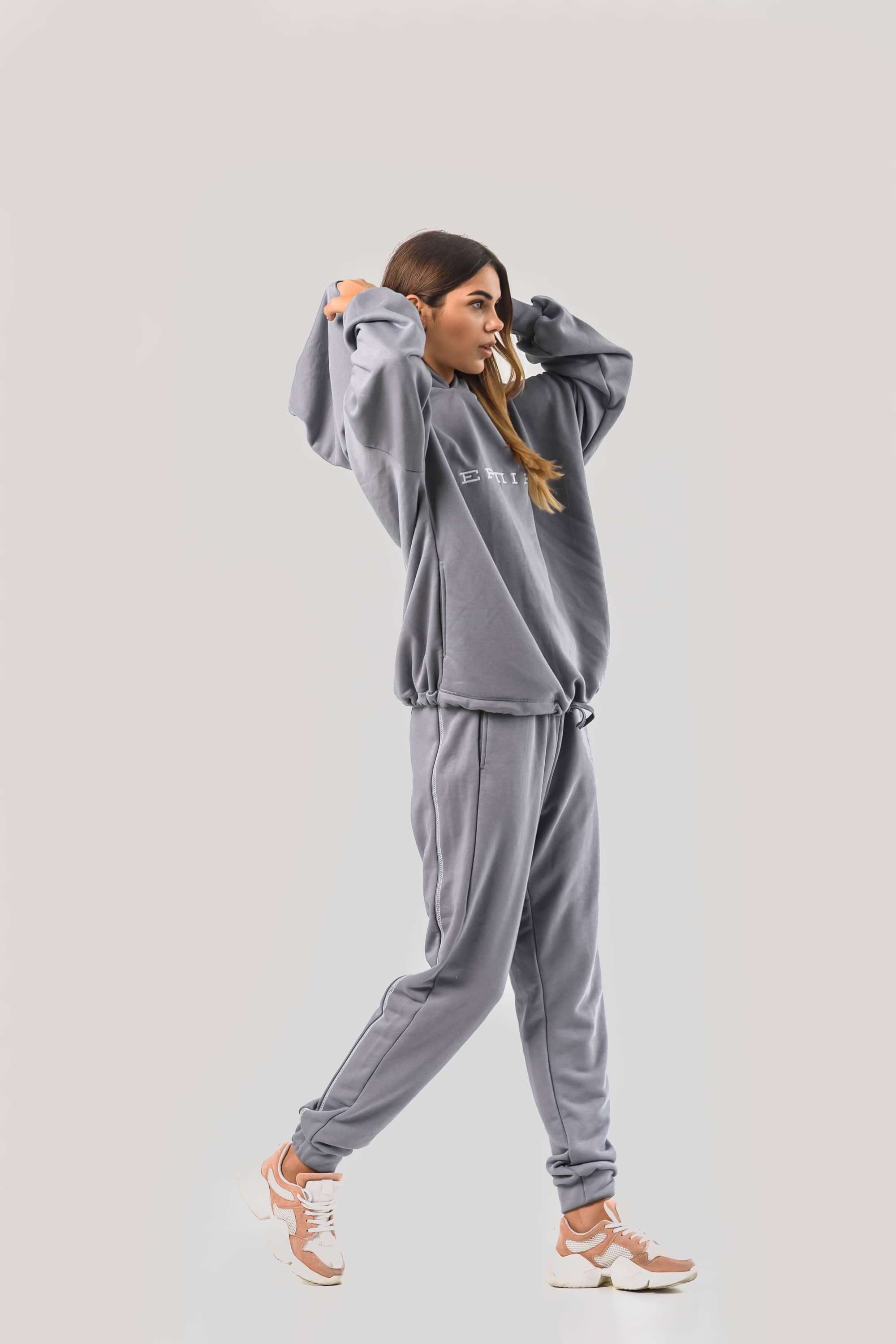 Women's costume Hudie oversize gray | owersize