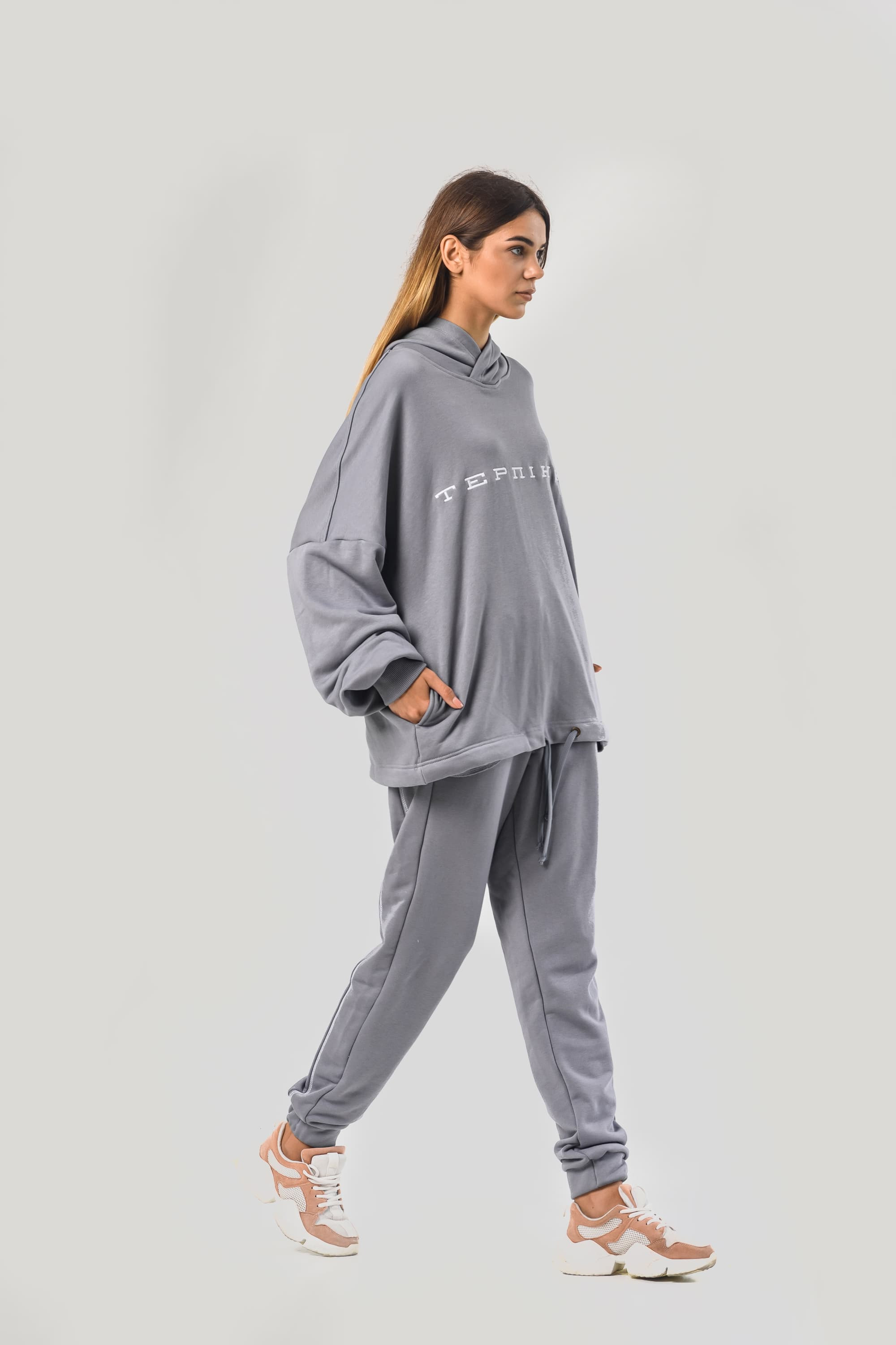 Women's costume Hudie oversize gray