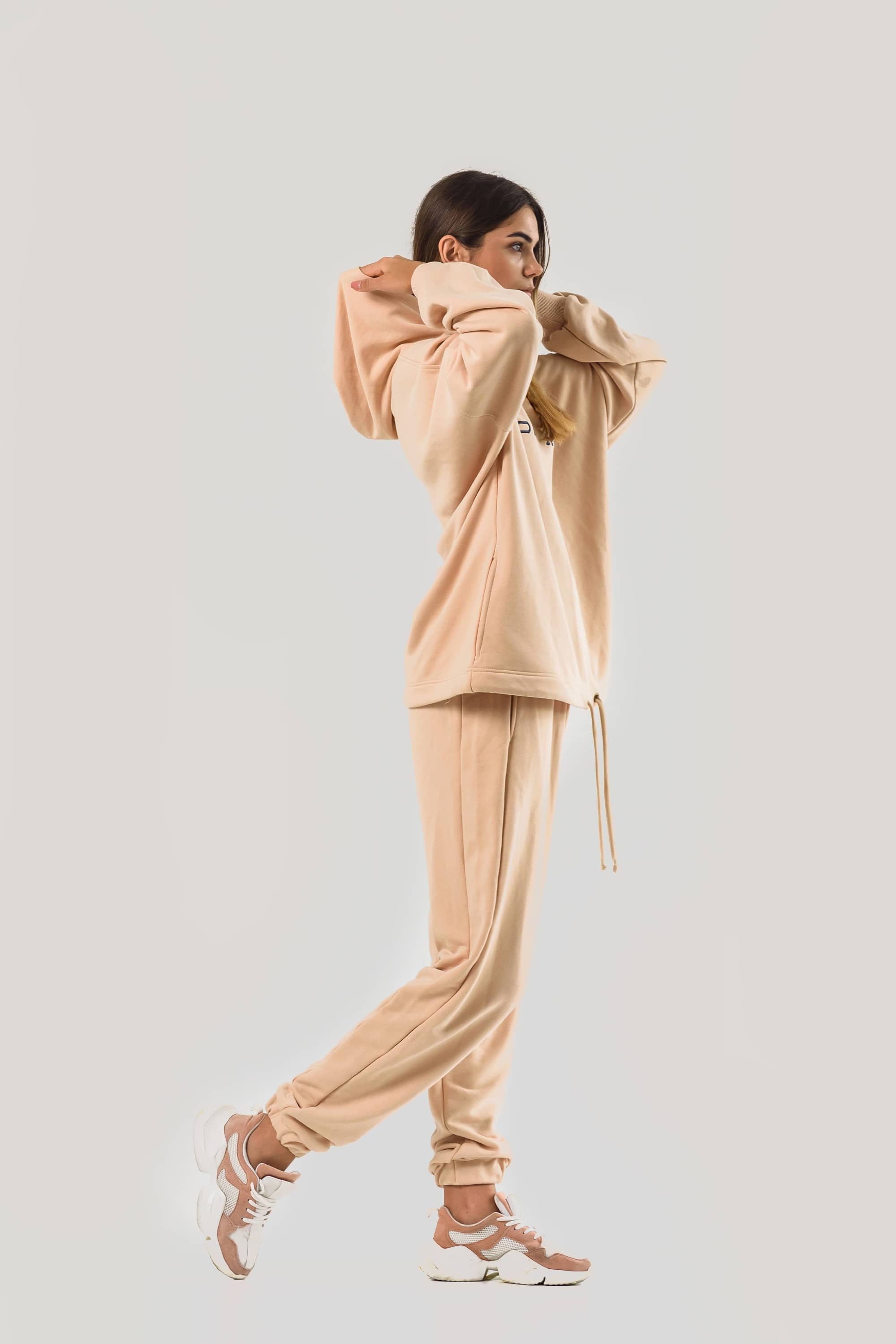 Women's costume Hoody Oversize beige | owersize