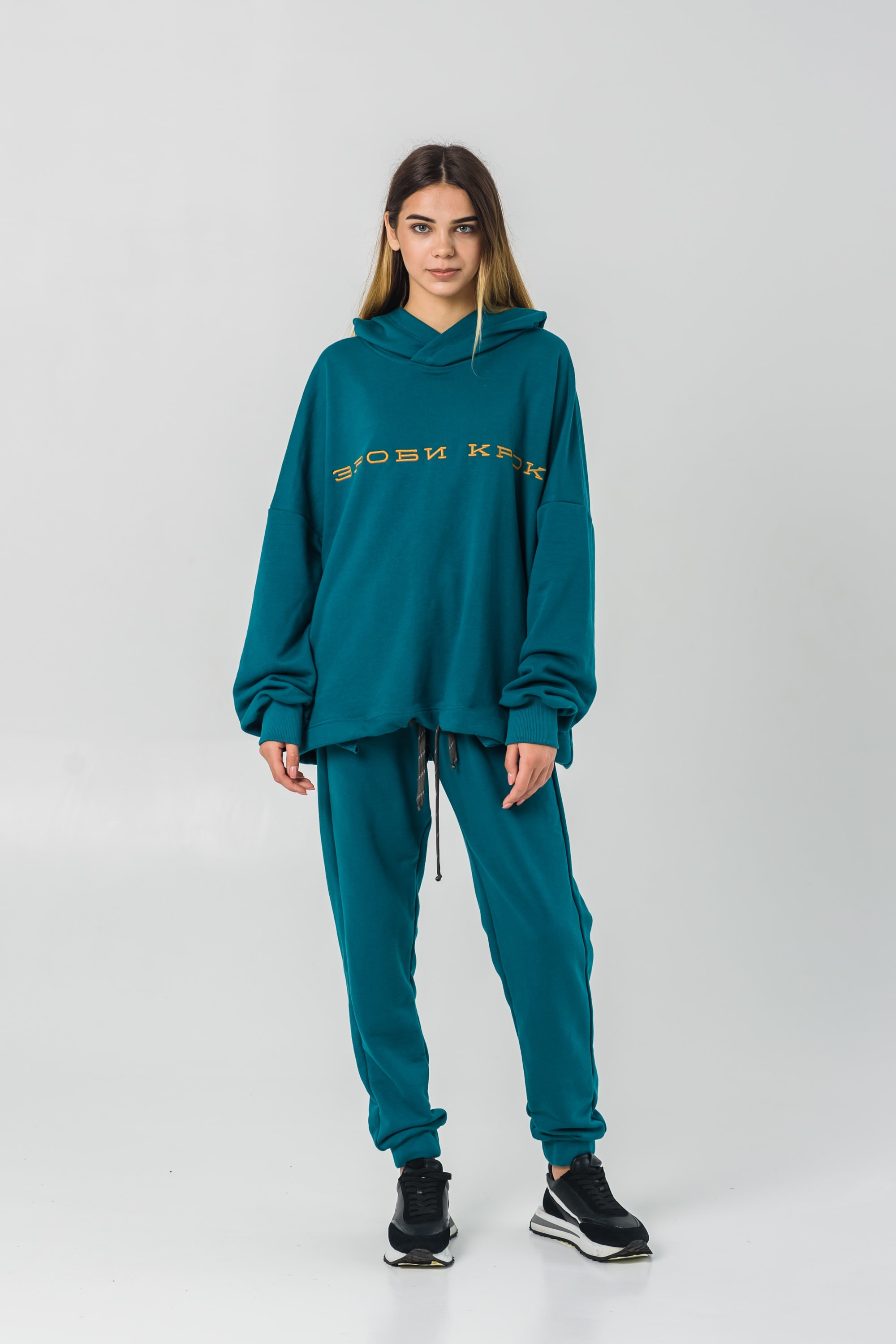 Zhinochny costume Hoody Oversiza Sea Wave