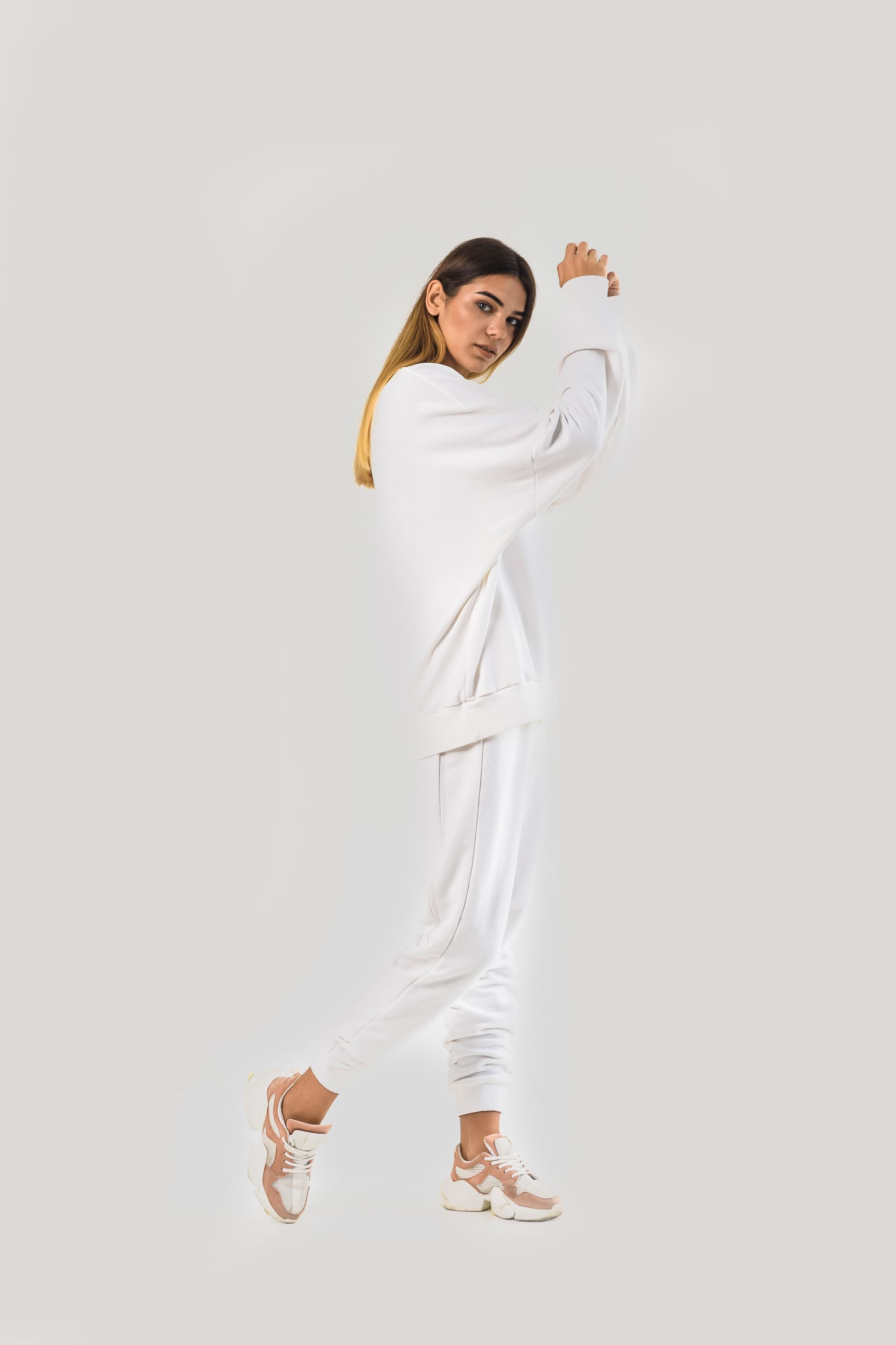Women's suit oversize white